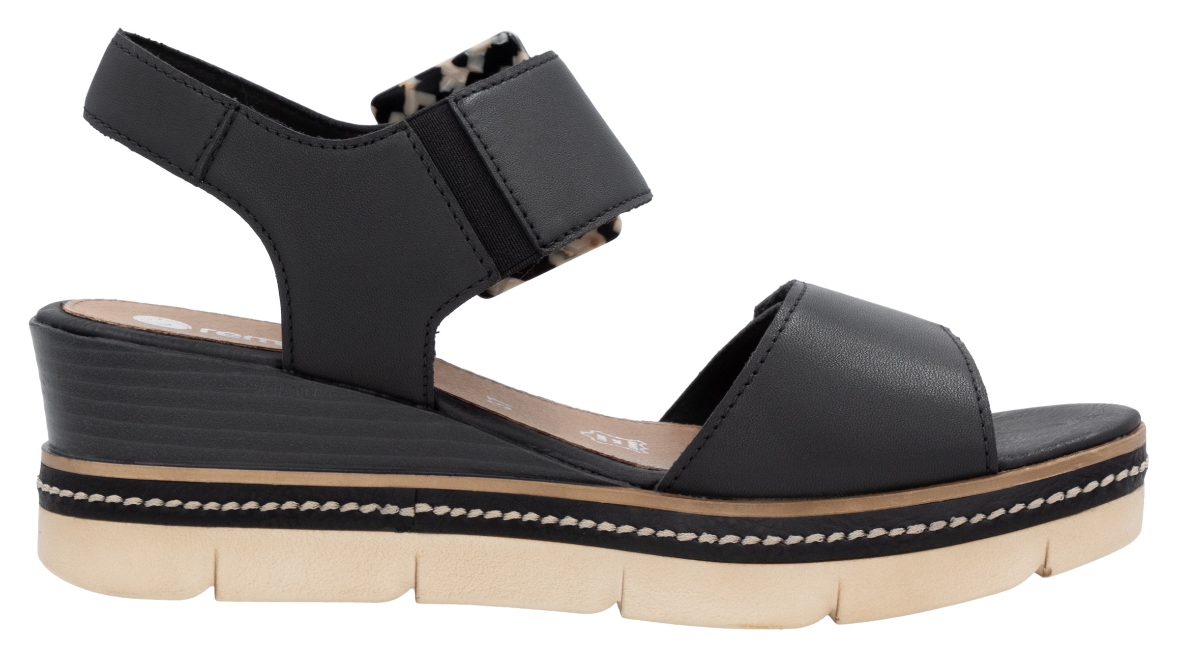 Remonte Keilsandalette »Elisabeth Hurley-Collection«  Keilabsatz, Riemensandale, Sommerschuh, auffällige Zierschnalle