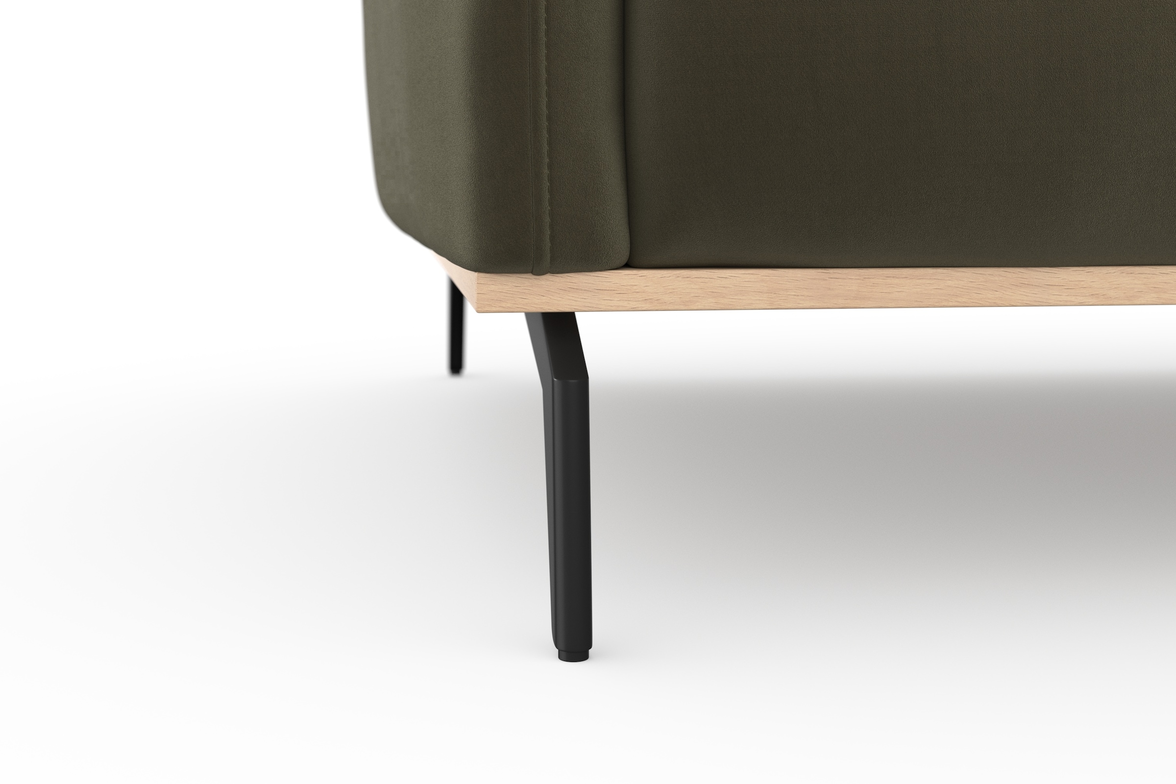 Home affaire Ecksofa »Fjord L-Form« massiv, wahlweise mit Armlehnfunktion, Kopf- Sitztiefenverstellung