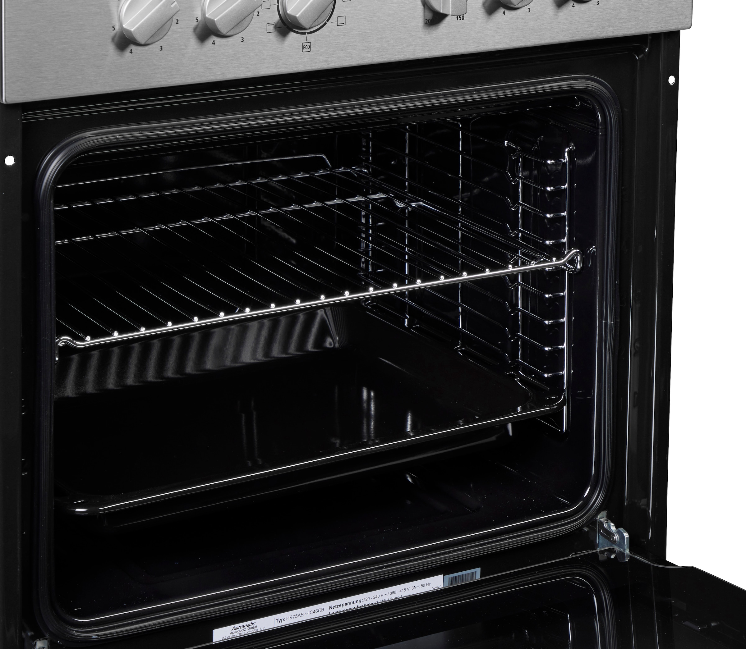 Hanseatic Elektro-Herd-Set »HB75AS+HC46CB«