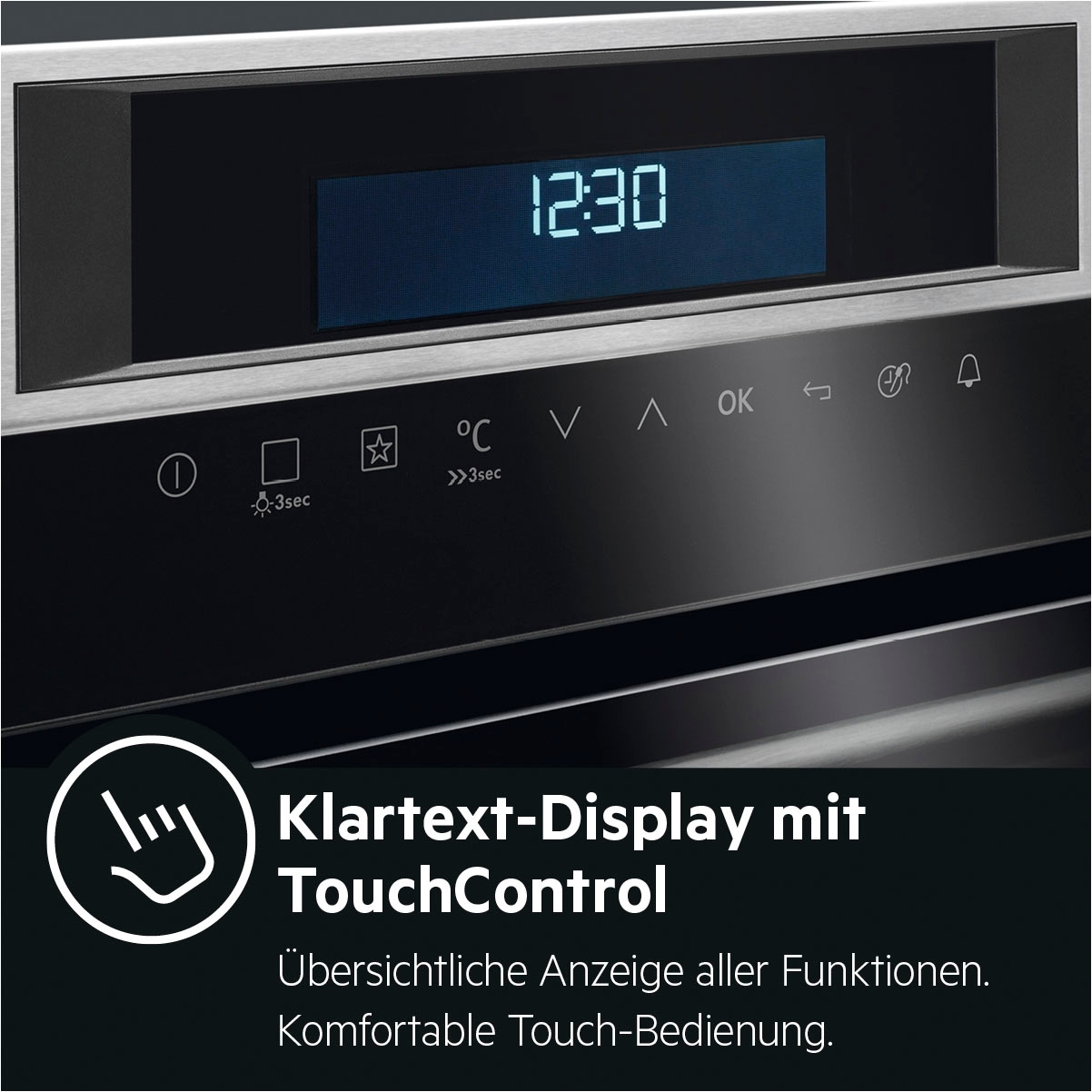 AEG Einbaubackofen Serie 8000 »BPE74228BM«, Pyrolyse-Selbstreinigung, Made in Germany, Kochassistent, Kerntemperatursensor