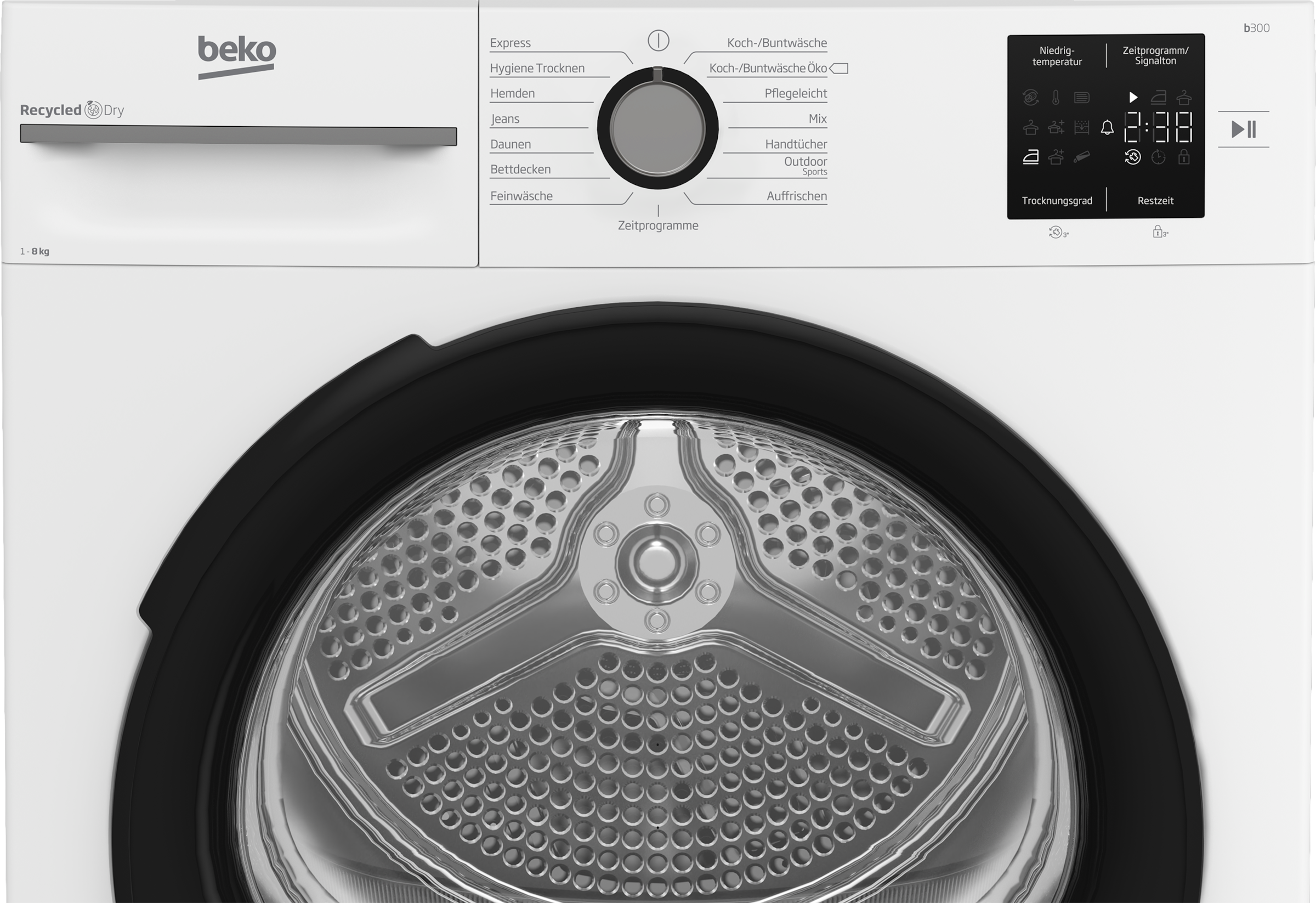 BEKO Kondenstrockner »BM3T38220X«, 8 kg, mit Wärmepumpentechnologie