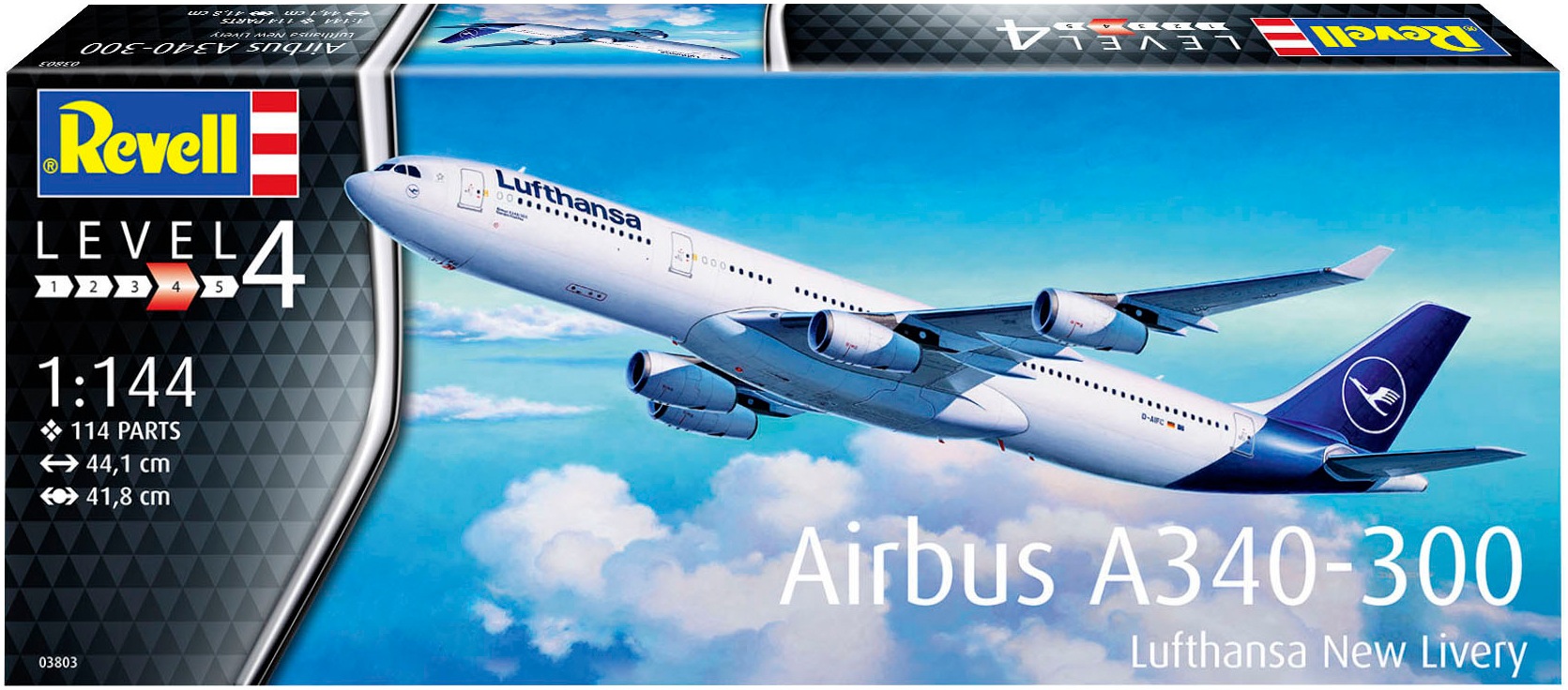 Revell® Modellbausatz »Airbus A340-300 “Lufthansa" New Livery« Made in Europe