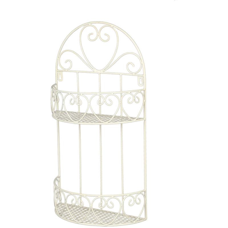 AMBIENTE HAUS Deko-Wandregal »Wandregal rund - antikweiss 50cm« 1 Stk. tlg. antikweiss