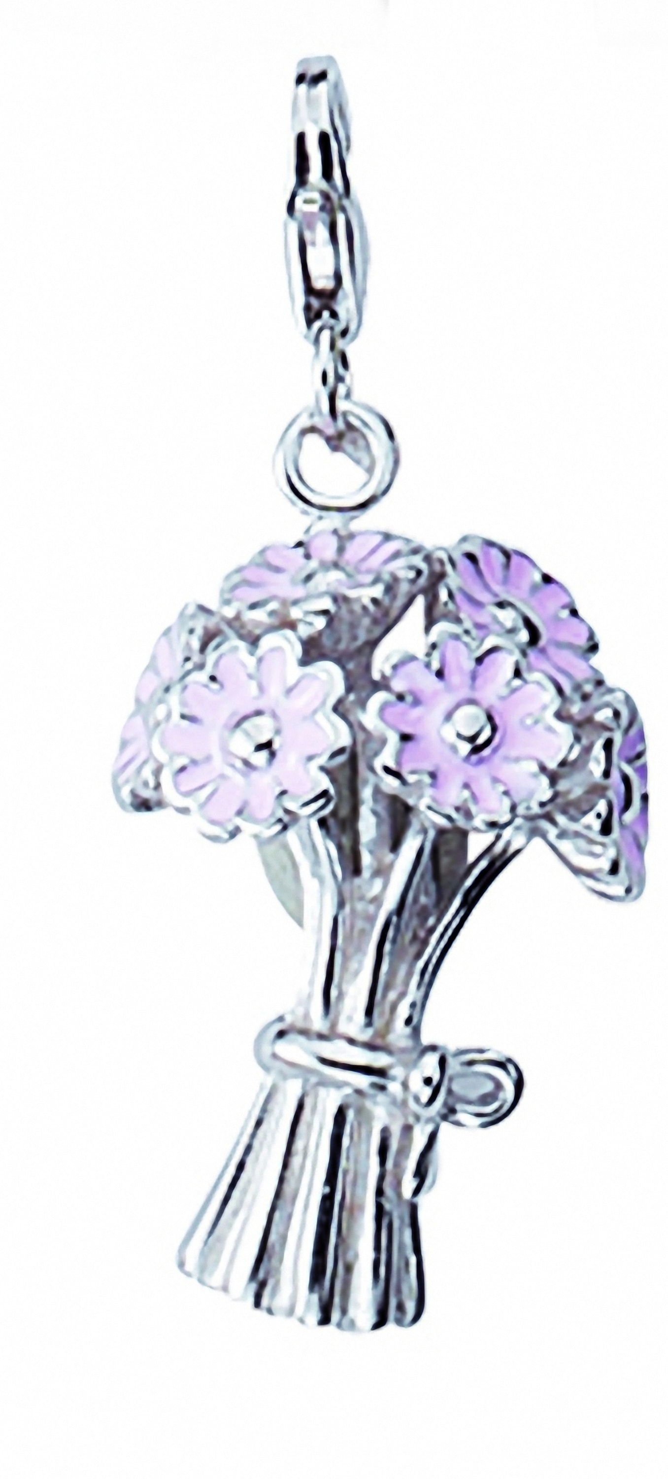 Adelia´s Kette ohne Anhänger »925 Silber Charms Anhänger Blüte« Schmuckset - Set mit Halskette
