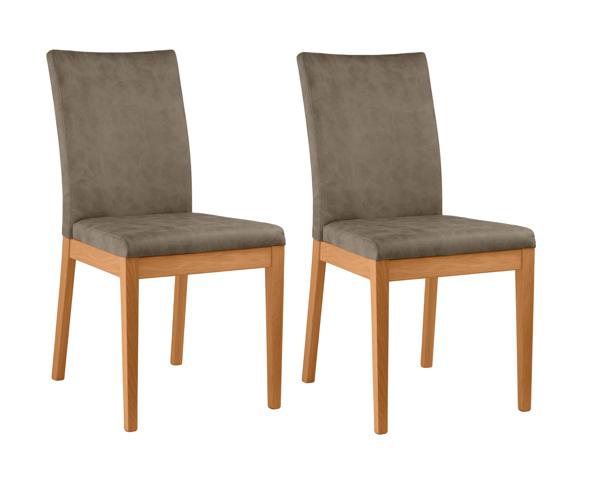 Home affaire 4-Fußstuhl »Dendres«, (Set), 2 St., Microfaser, Sitz und Rueck günstig online kaufen