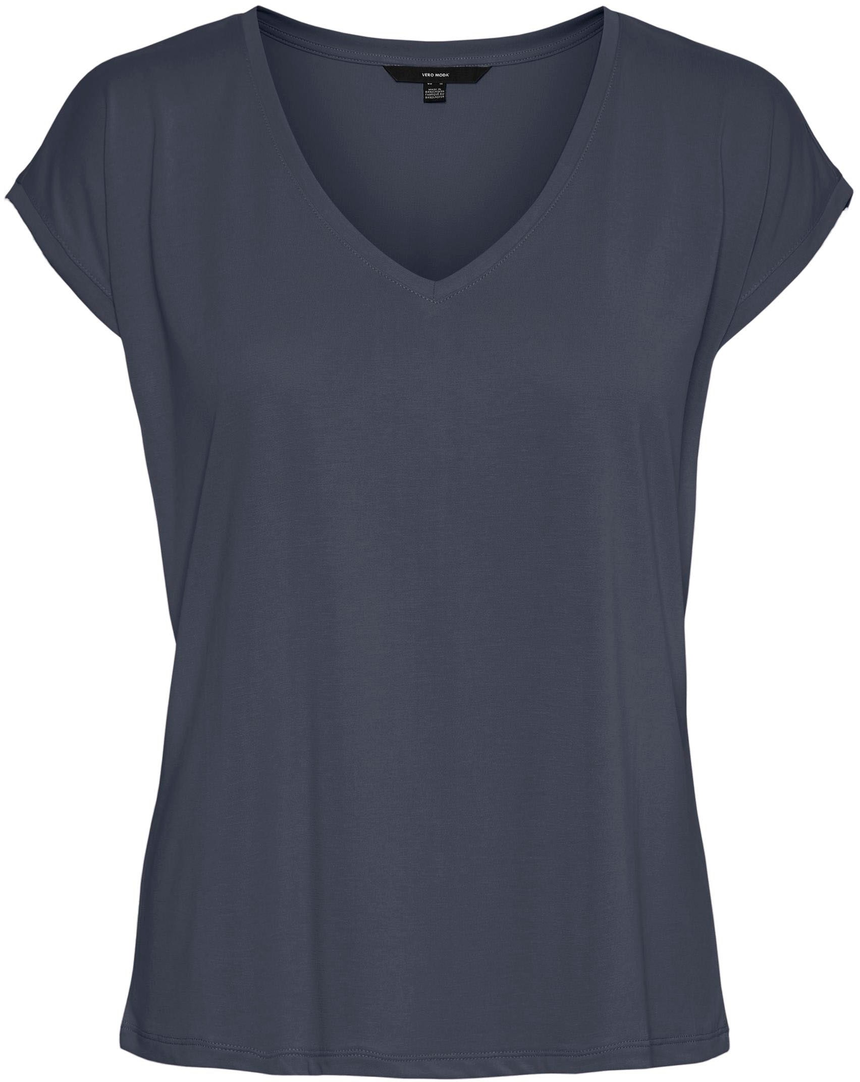 Vero Moda V-Shirt V-NECK mit Modal SS online bestellen aus »VMFILLI TENCEL™ TEE«, Materialmix