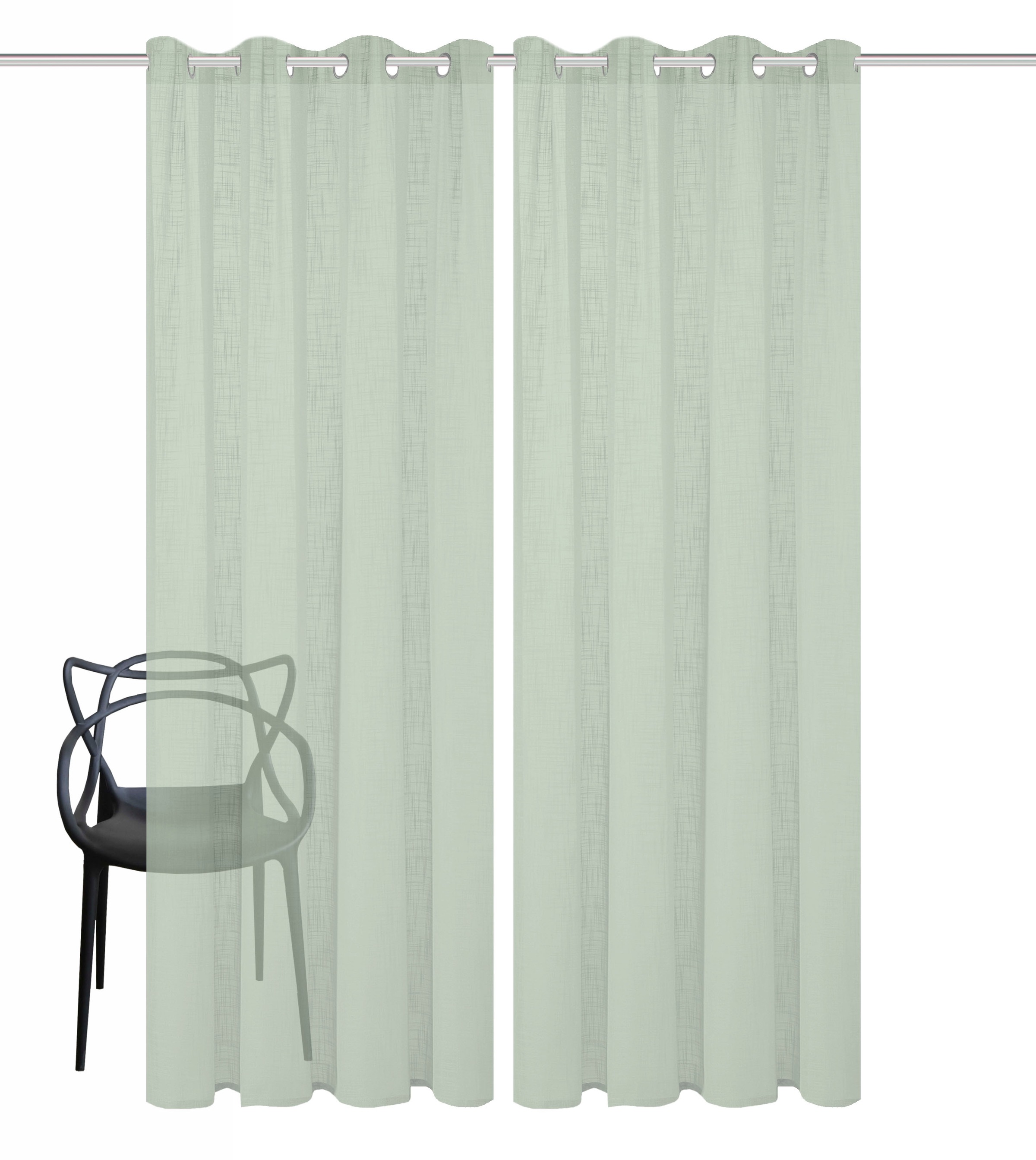 Home Basics Vorhang »SOFTY 2er Pack«, (2 St.), 2er Pack Ösenschal SOFTY Uni günstig online kaufen