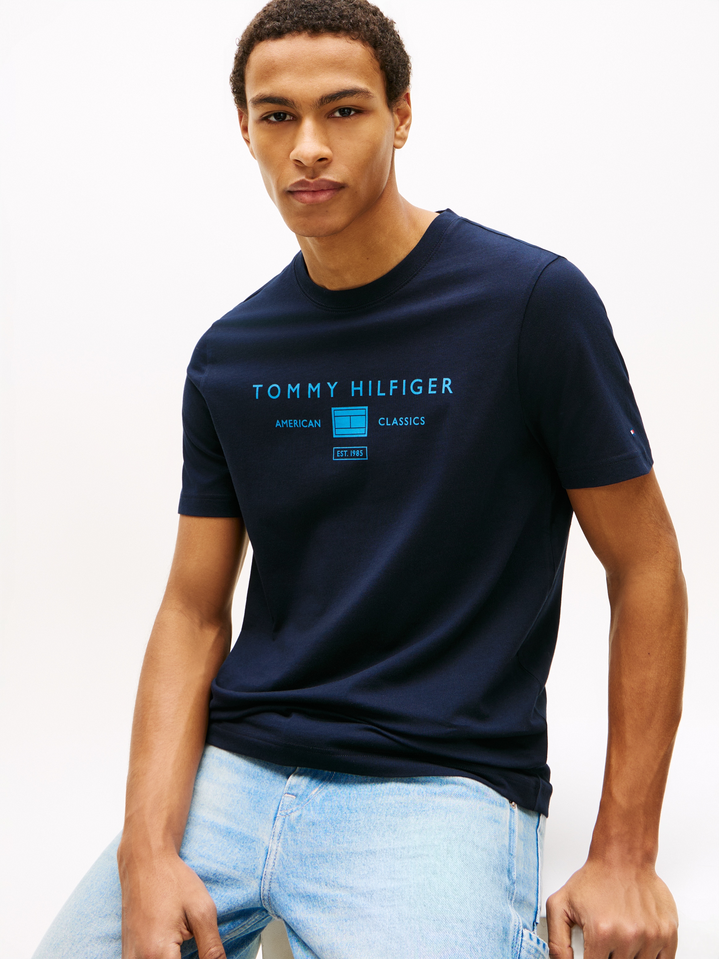 Tommy Hilfiger T-Shirt »BRAND LOVE MONO STACK« aus Jersey mit Logo
