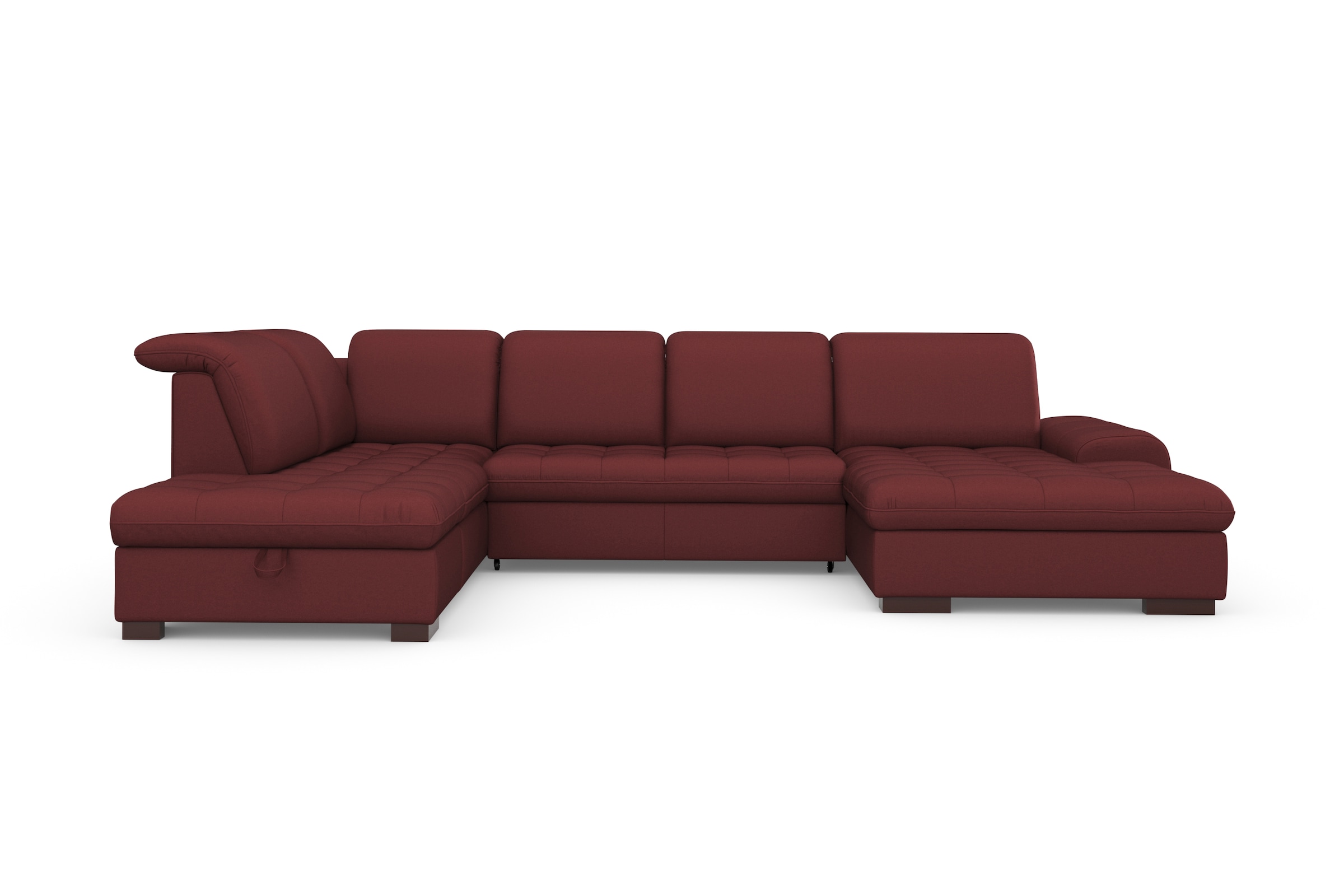 sit&more Wohnlandschaft »Luxor U-Form« wahlweise mit Bettfunktion, Bettkasten und Kopfteilverstellung