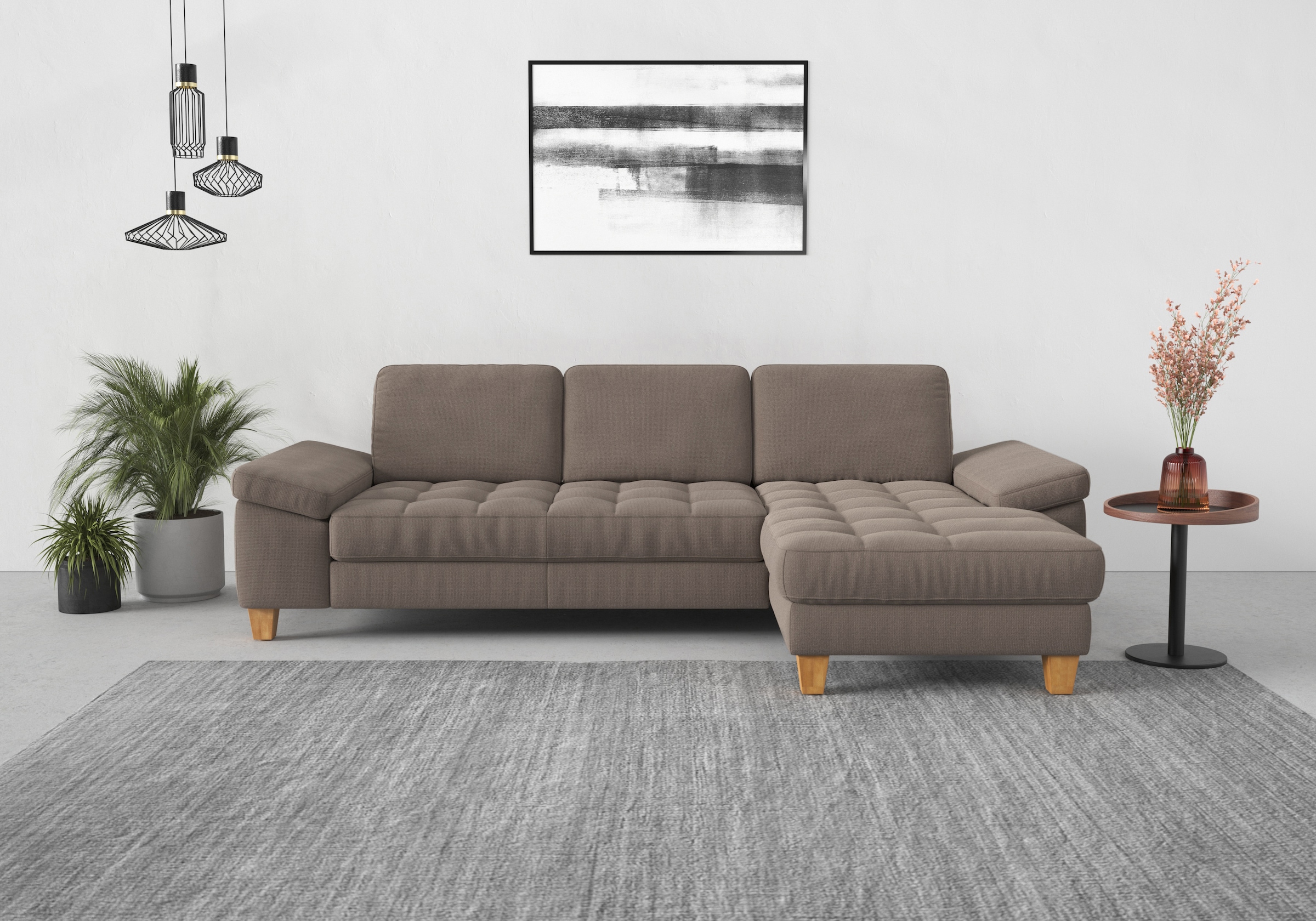 sit&more Ecksofa »Westham L-Form« mit Recamiere, mit oder ohne Bettfunktion günstig online kaufen