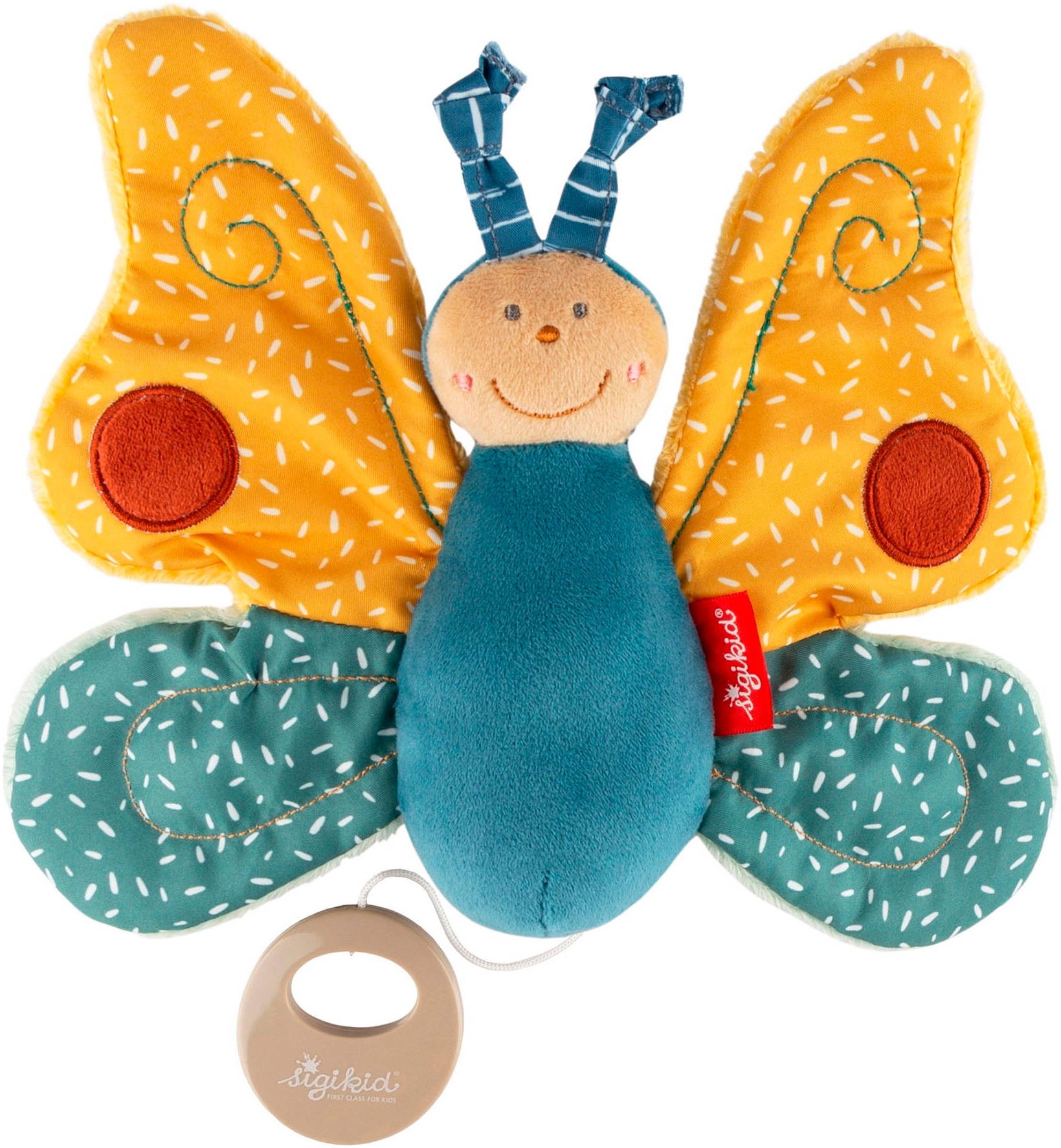 Sigikid Spieluhr »PlayQ, Yellow, Schmetterling, bunt«