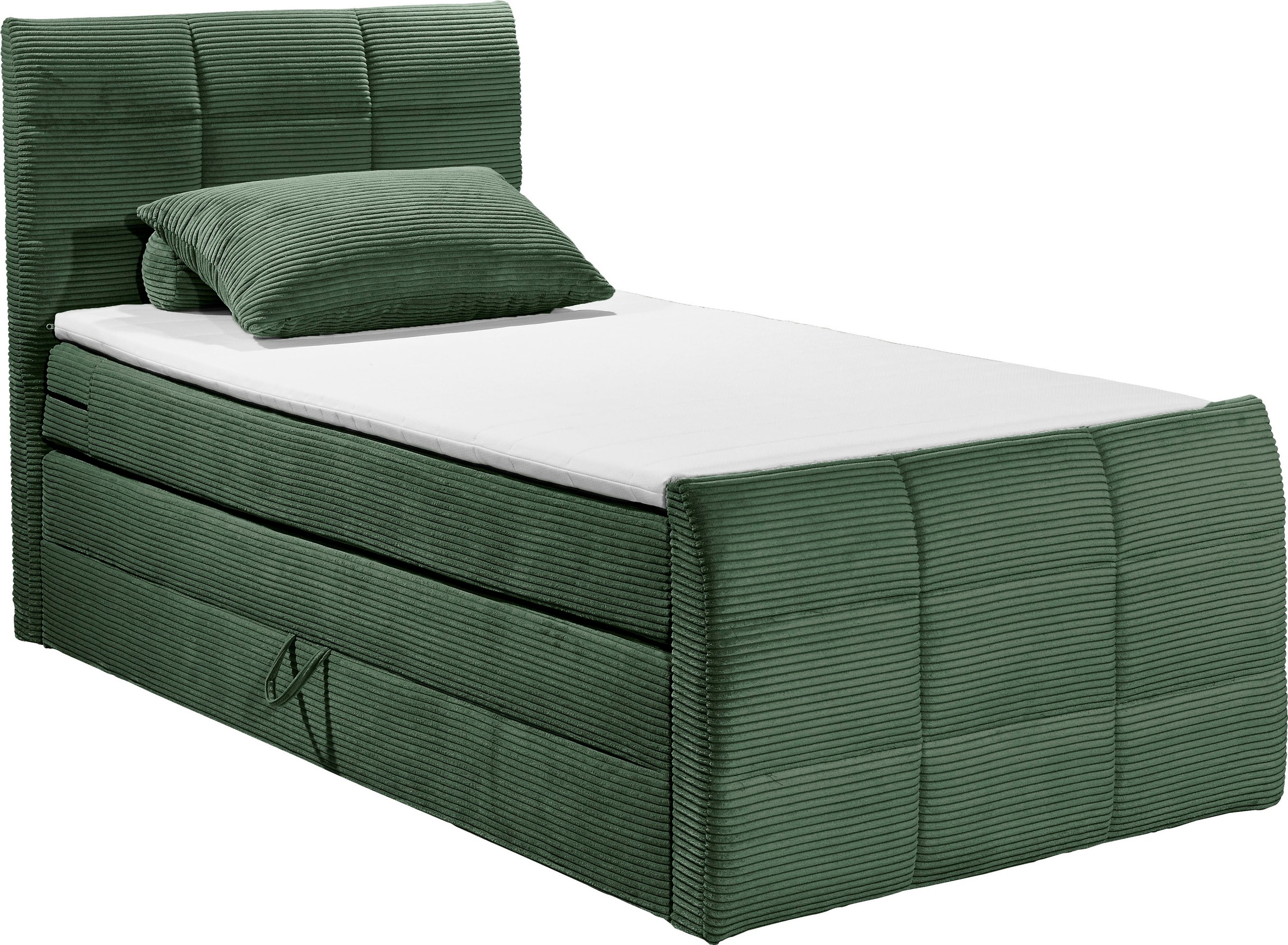 ED EXCITING DESIGN Boxspringbett »Bolivia« harte Seite mit Kokosmatte, weic günstig online kaufen