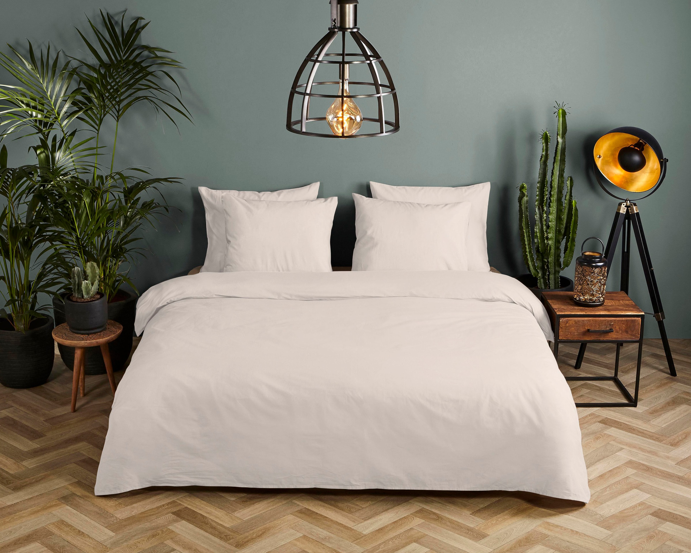 hip Bettwäsche »Hip Uni« 2 Stk. tlg. 100% Baumwolle, Mako-Satin, 135x200, U günstig online kaufen