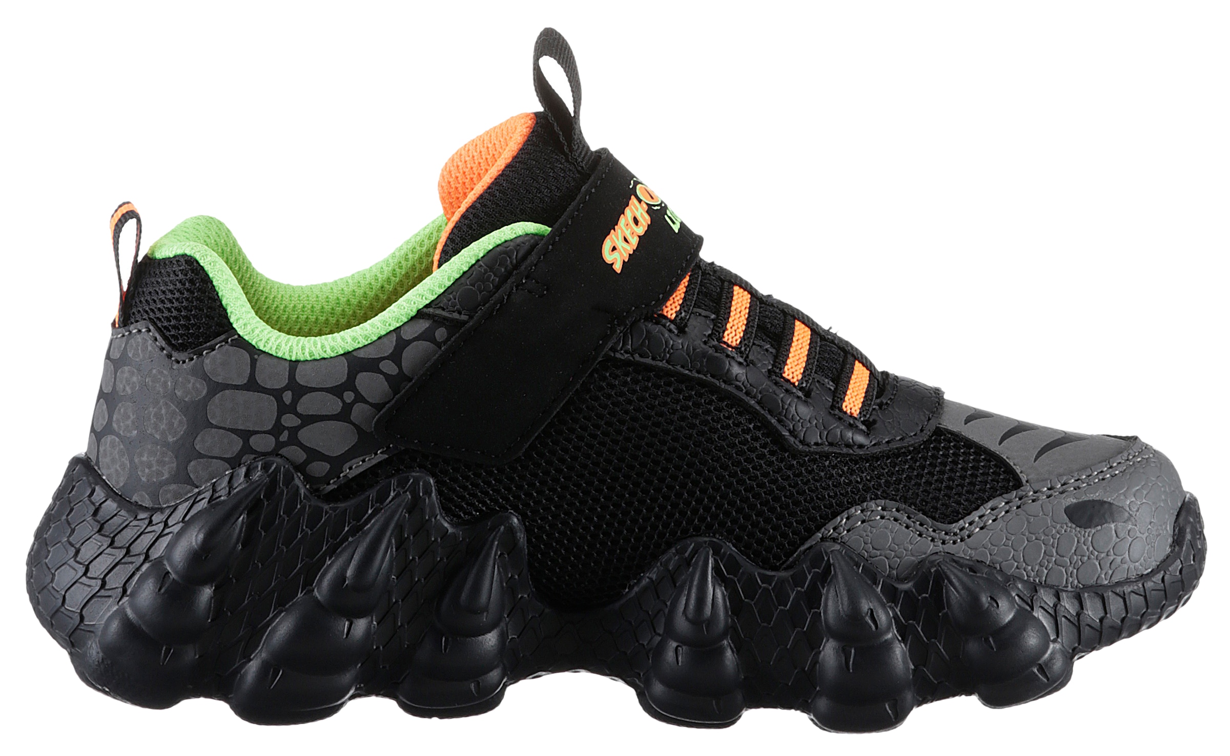 Skechers Sneaker »SKECH-O-SAURUS LIGHTS«, Blinkschuh, Trekkingschuh, Kindergartenschuh mit markanter Profilsohle