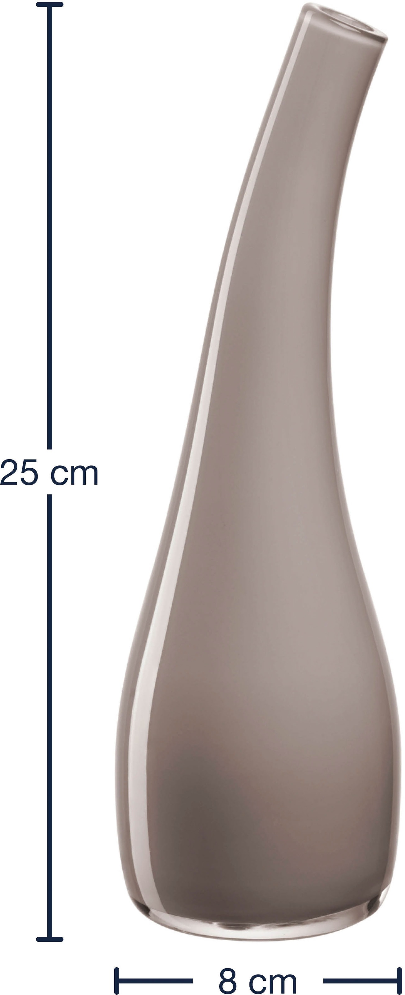 LEONARDO Dekovase »Vase ARCO 25 cm taupe«, (1 St.)