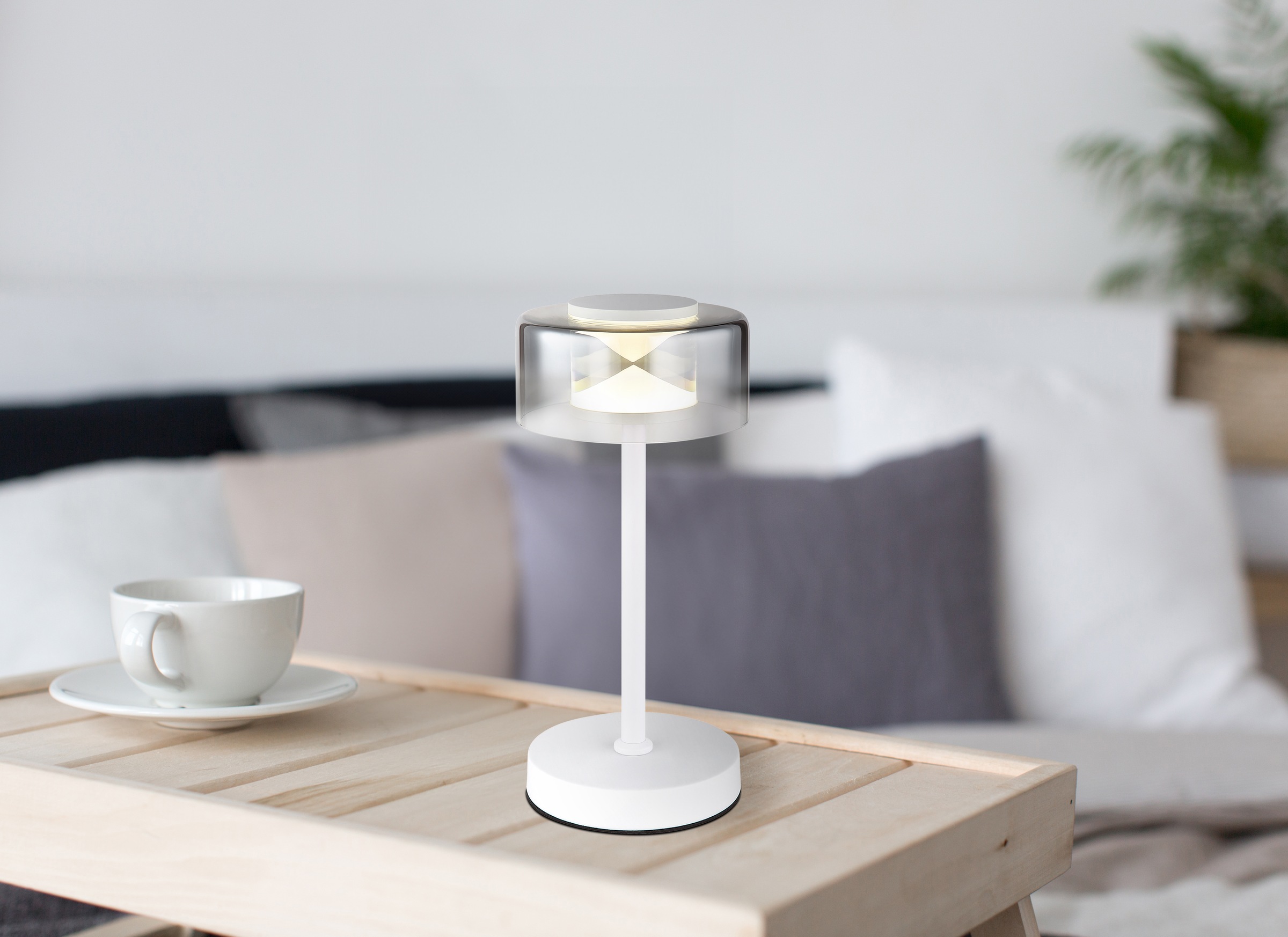 GLOBO LIGHTING Tischleuchte »BELINDA« LED-Modul 1 Stk. Warmweiß Tischlampe günstig online kaufen