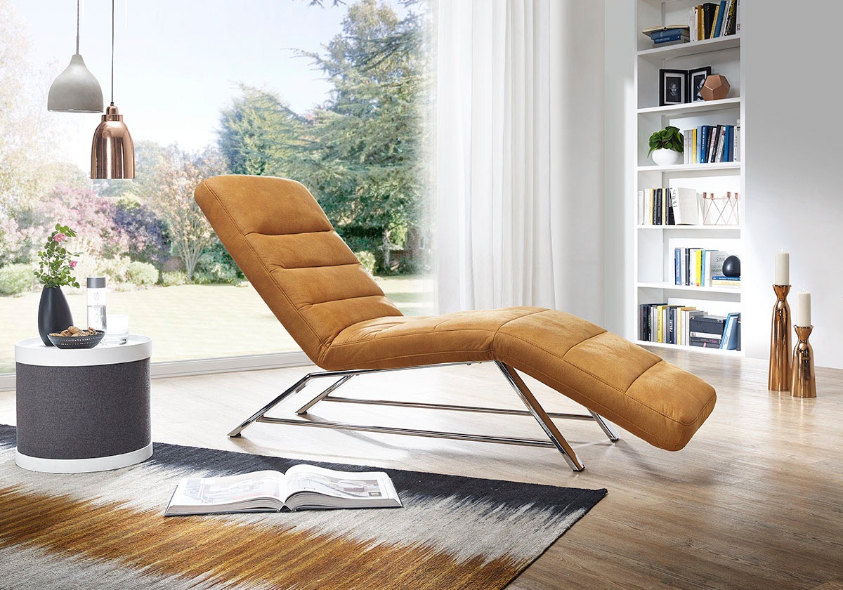 W.SCHILLIG Relaxliege »daily dreams«, Funktionsliege wahlweise mit Motor, Gestell Chrom, Breite 75 cm