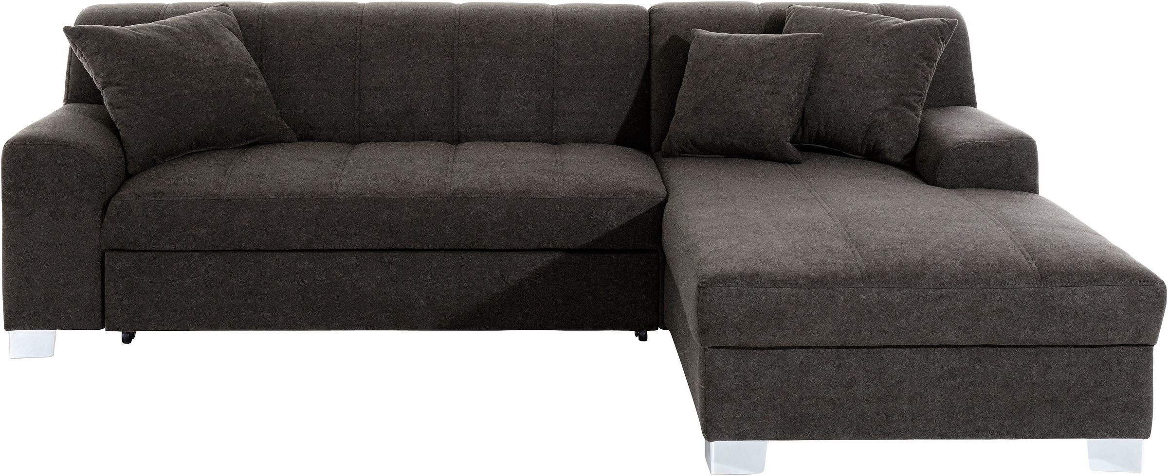 DOMO collection Ecksofa »Turah incl. Zierkissen, moderne Steppung, auch in günstig online kaufen