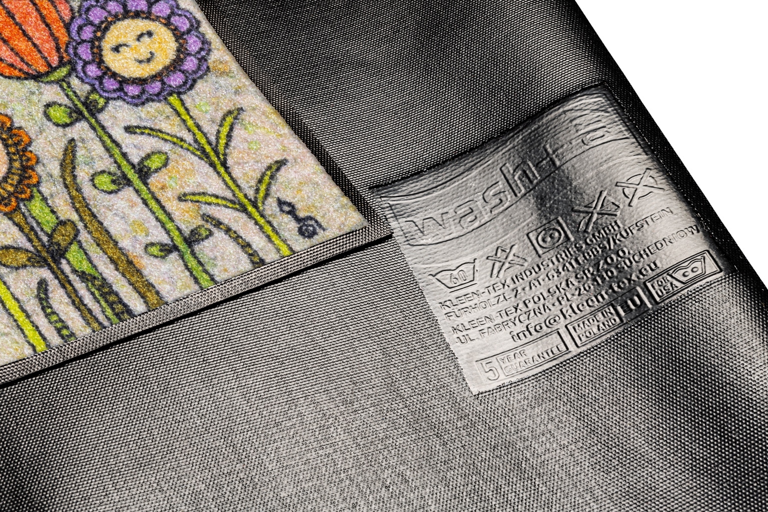 wash+dry by Kleen-Tex Fußmatte »Friendly Flowers« rechteckig 7 mm Höhe
