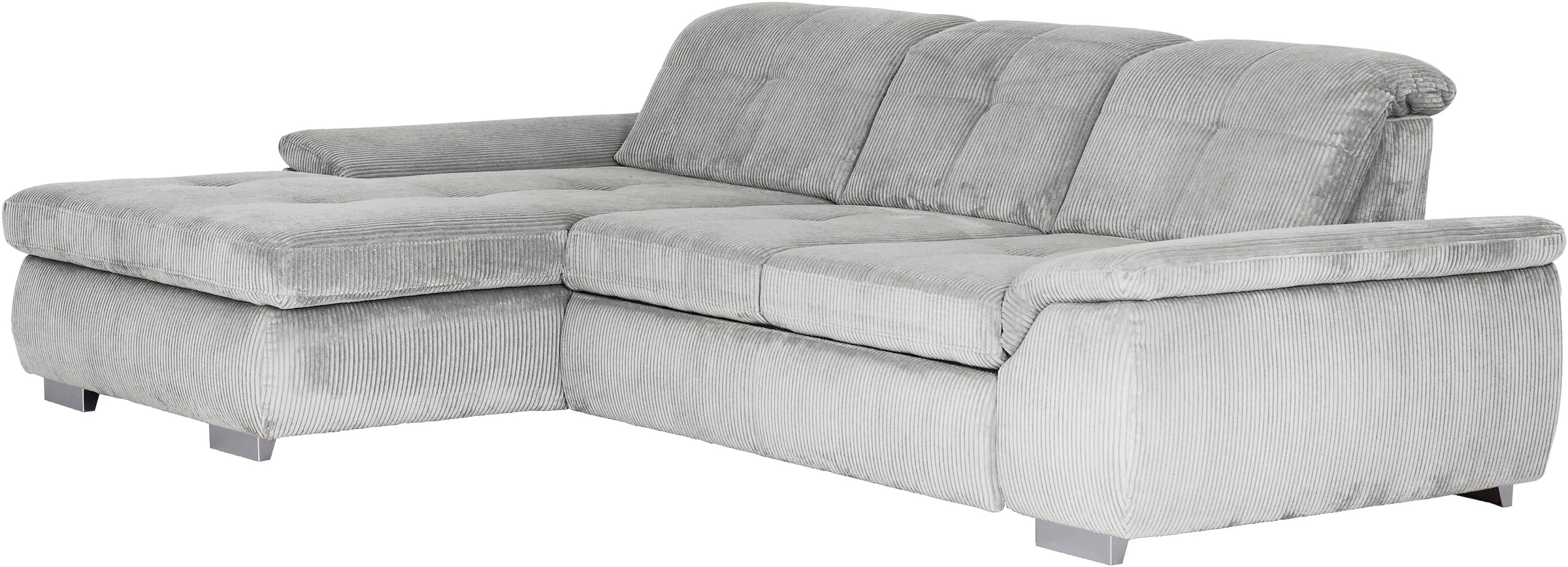 Die PlanBar Ecksofa »MP-IN16037 L-Form, Breite 289 cm, mit Kaltschaum-Polsterung« mit Sitztiefenverstellung & Zierkissen