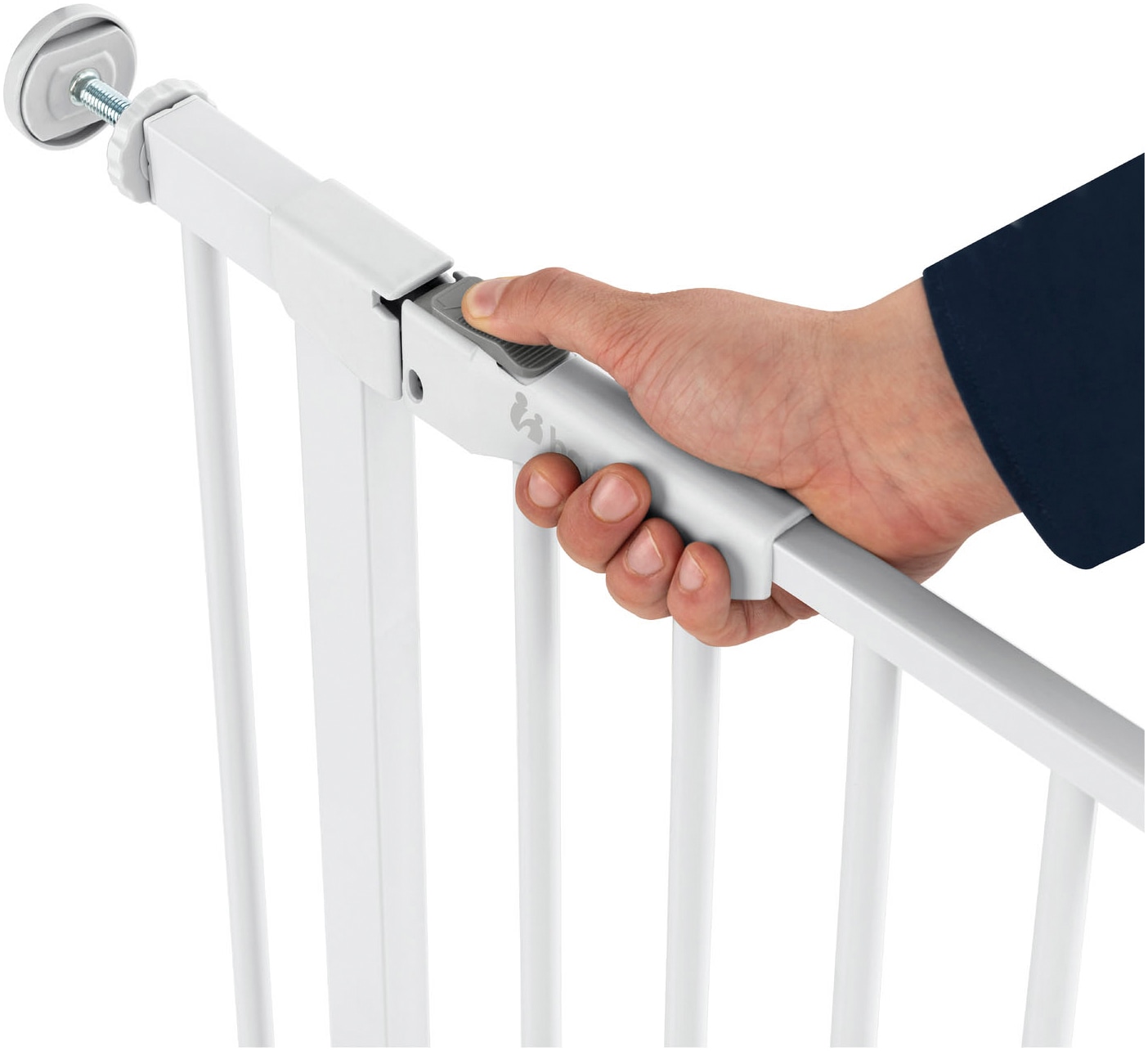 Hauck Türschutzgitter »Clear Step Autoclose 2, White«, auch als Treppenschutzgitter verwendbar; 75-80, flacher Durchgang