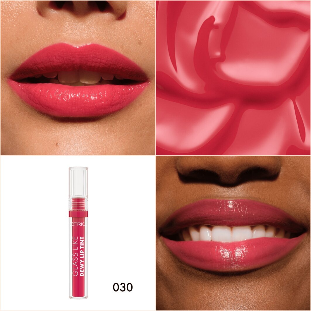 Catrice Lipgloss »Glass Like Dewy Lip Tint«, (Set, 3 tlg.), Intensive Pflege, hochglänzendes, leuchtendes Finish, wässrige Textur.