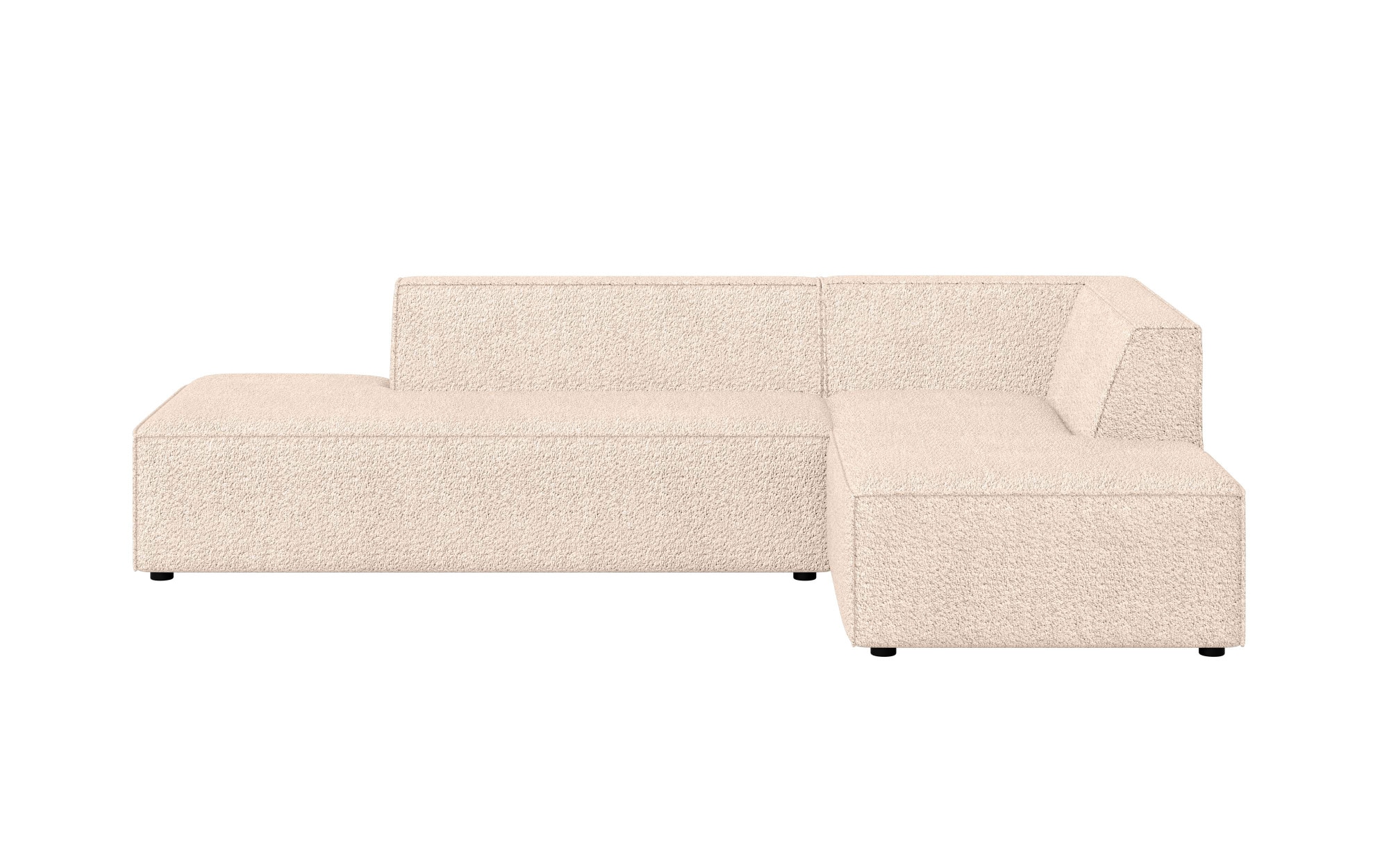 INOSIGN Ecksofa »Ecksofa Cavan mit Ottomane links oder rechts bestellbar«, L-Form mit Wellenunterfederung, Maße B/T/H: 270/180/72 cm