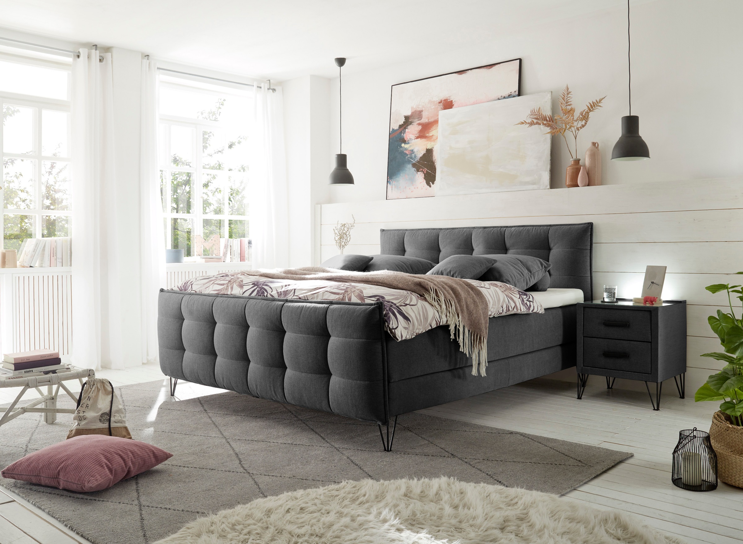 6. Bild von ED EXCITING DESIGN Boxspringbett »Winchester«, inkl. Topper mit Klimaband