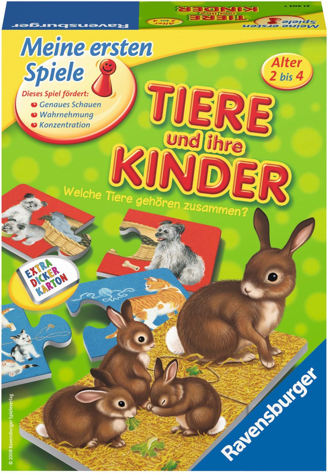 Spiel »Tiere und ihre Kinder«, Made in Europe, FSC® - schützt Wald - weltweit