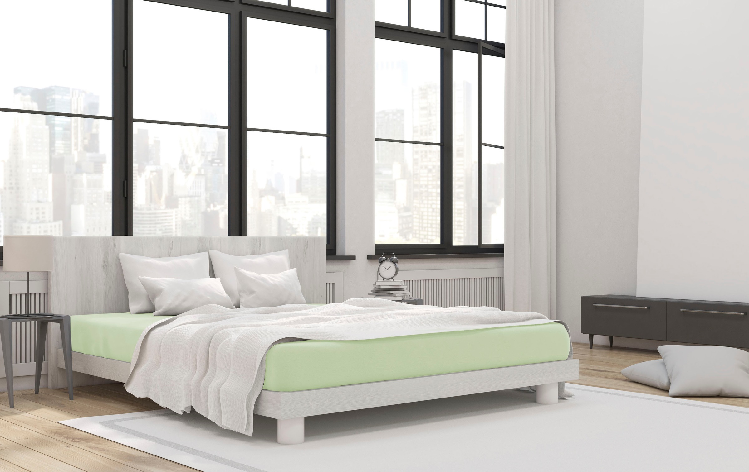 Primera Spannbettlaken »Mako-Feinjersey Spannbetttuch« Geeignet für Standardmatratzen bis 22 cm, 100% Baumwolle