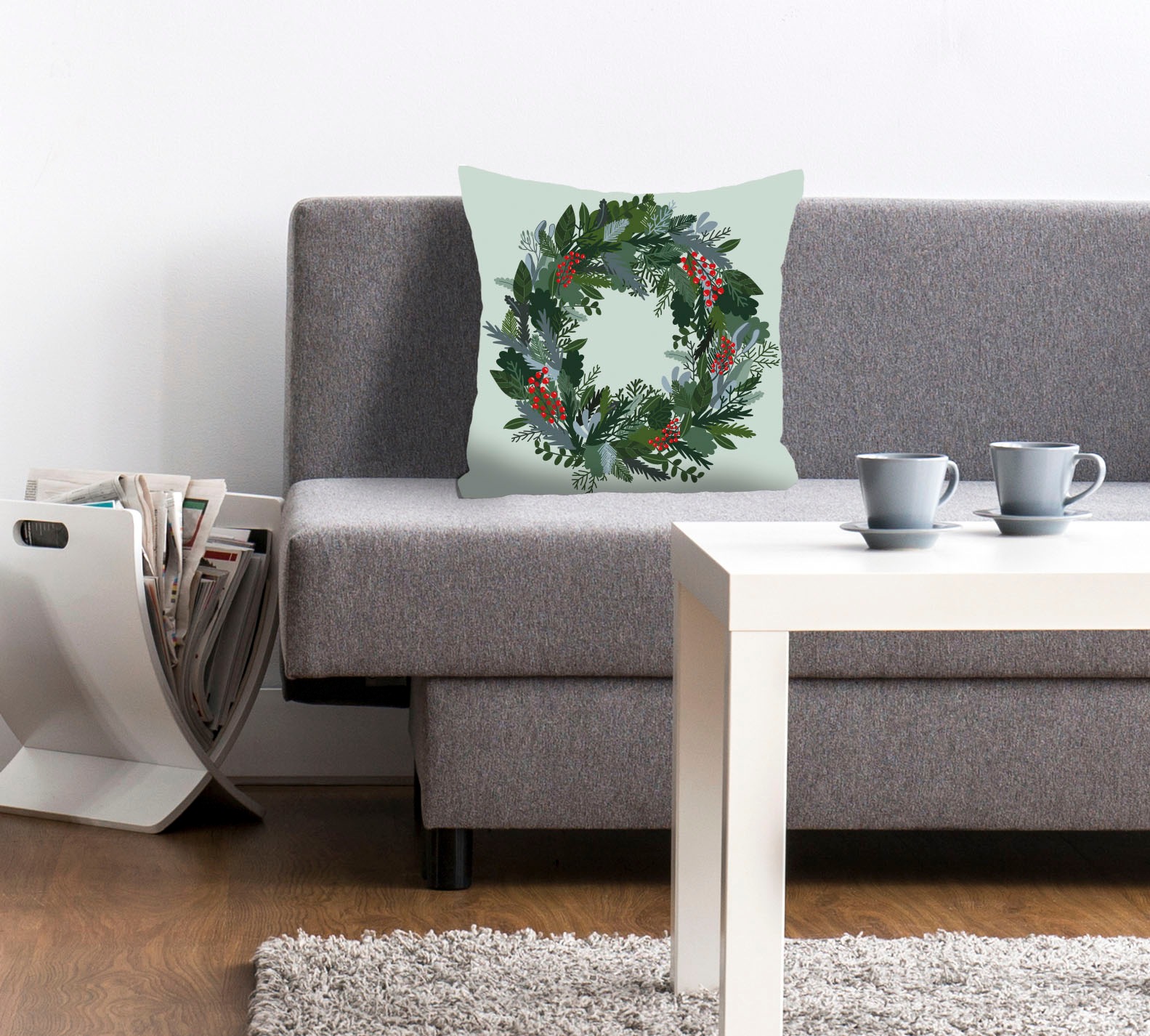 queence Dekokissen »Isabel«, Kissenhülle,Weihnachtskranz,Festlich,Weihnacht günstig online kaufen