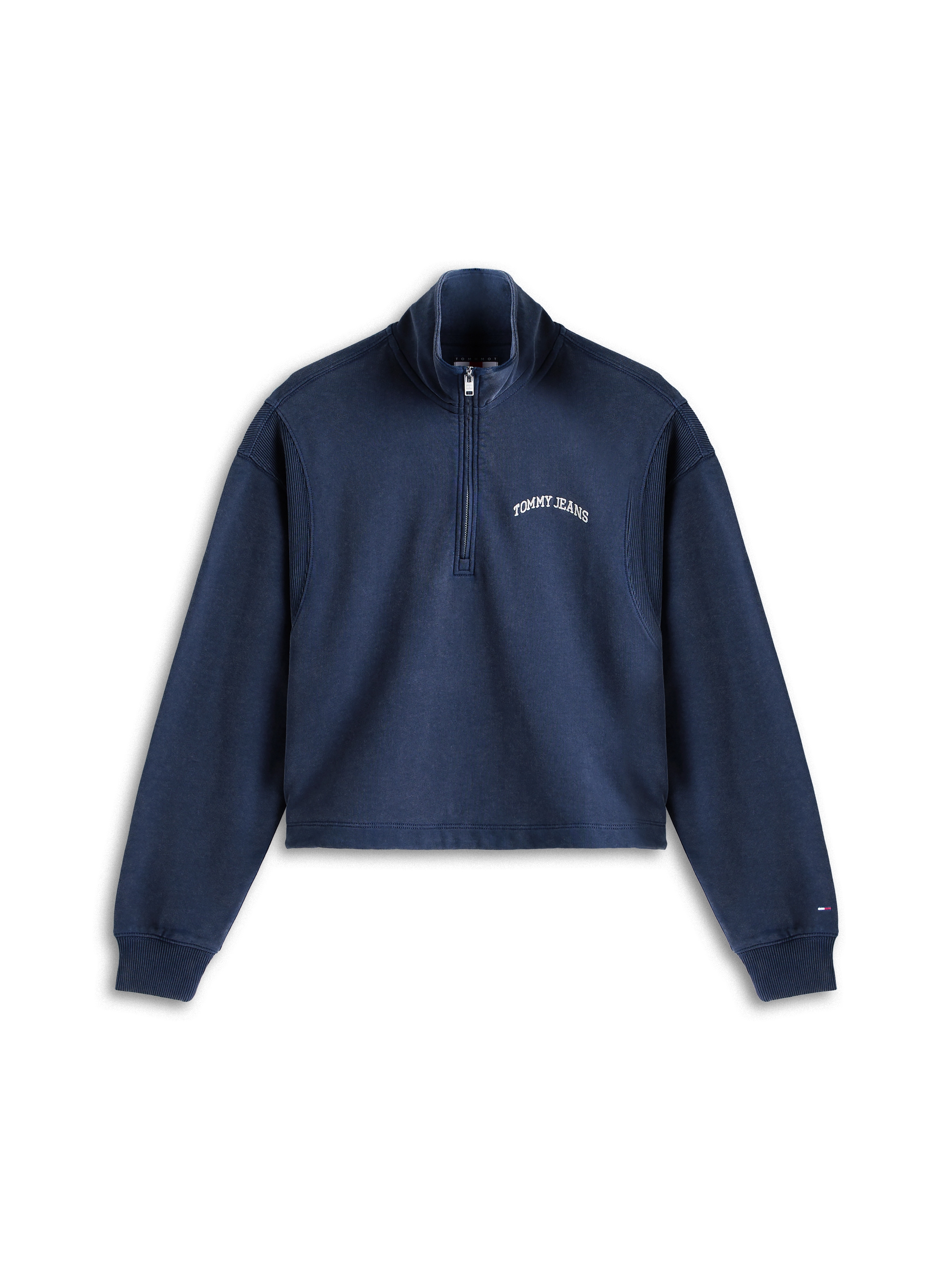 Tommy Jeans Sweatshirt »TJW RLX SH VARSITY 1/4 ZIP«, Baumwolle, Relaxed Fit
