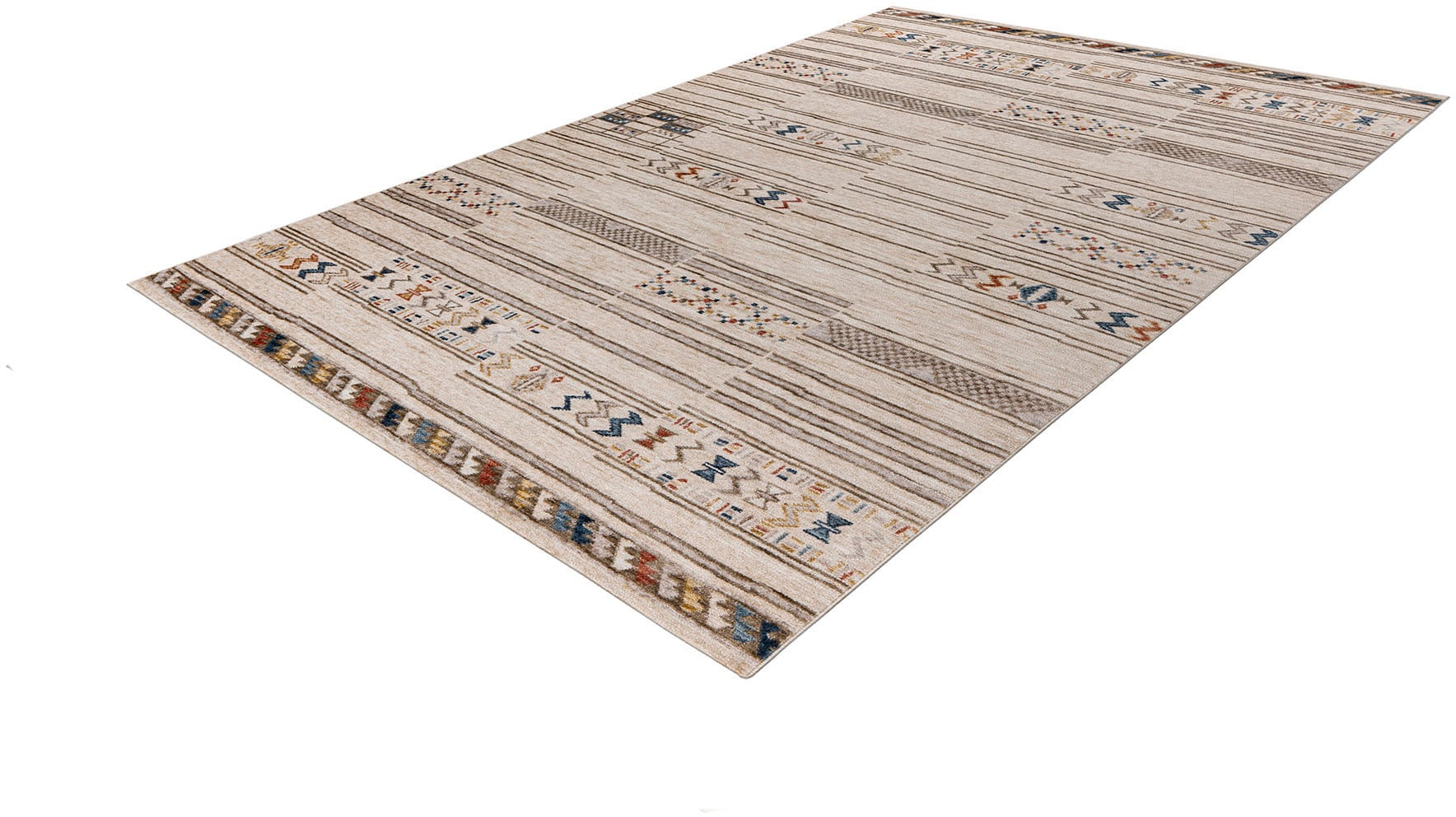 Kayoom Teppich »Jaka 125«, rechteckig, 6 mm Höhe