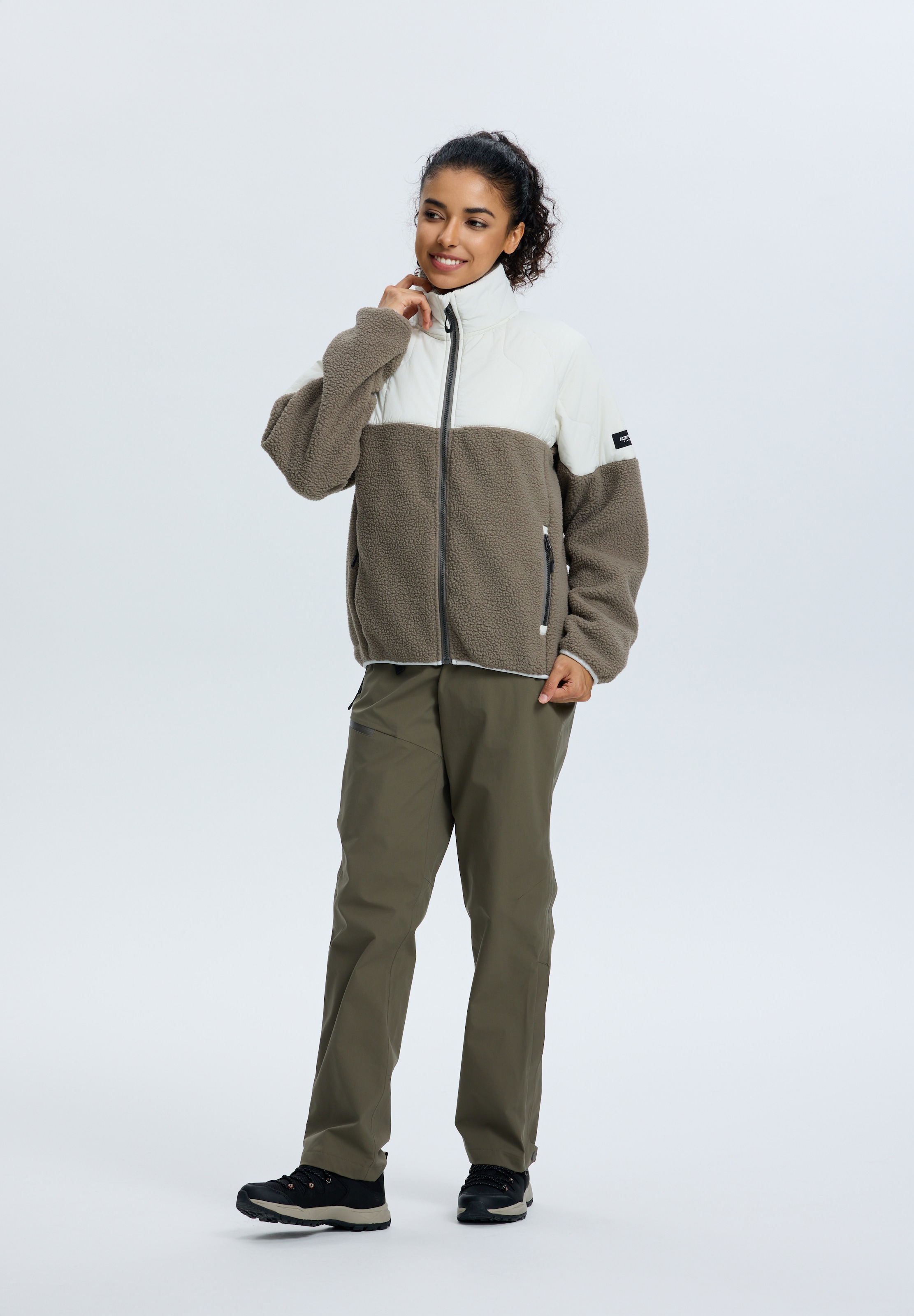 Icepeak Fleecejacke »MAUSTON« für aktive Unternehmungen, aus Polyester, lässige Passform