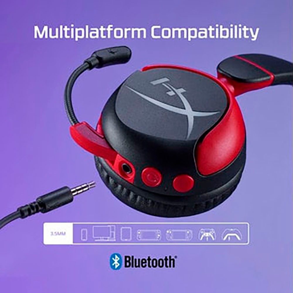 HyperX Gaming-Headset »Cloud Mini für Kids Wireless«, AVRCP Bluetooth-A2DP Bluetooth-HFP-HSP-Bluetooth, Stummschaltung