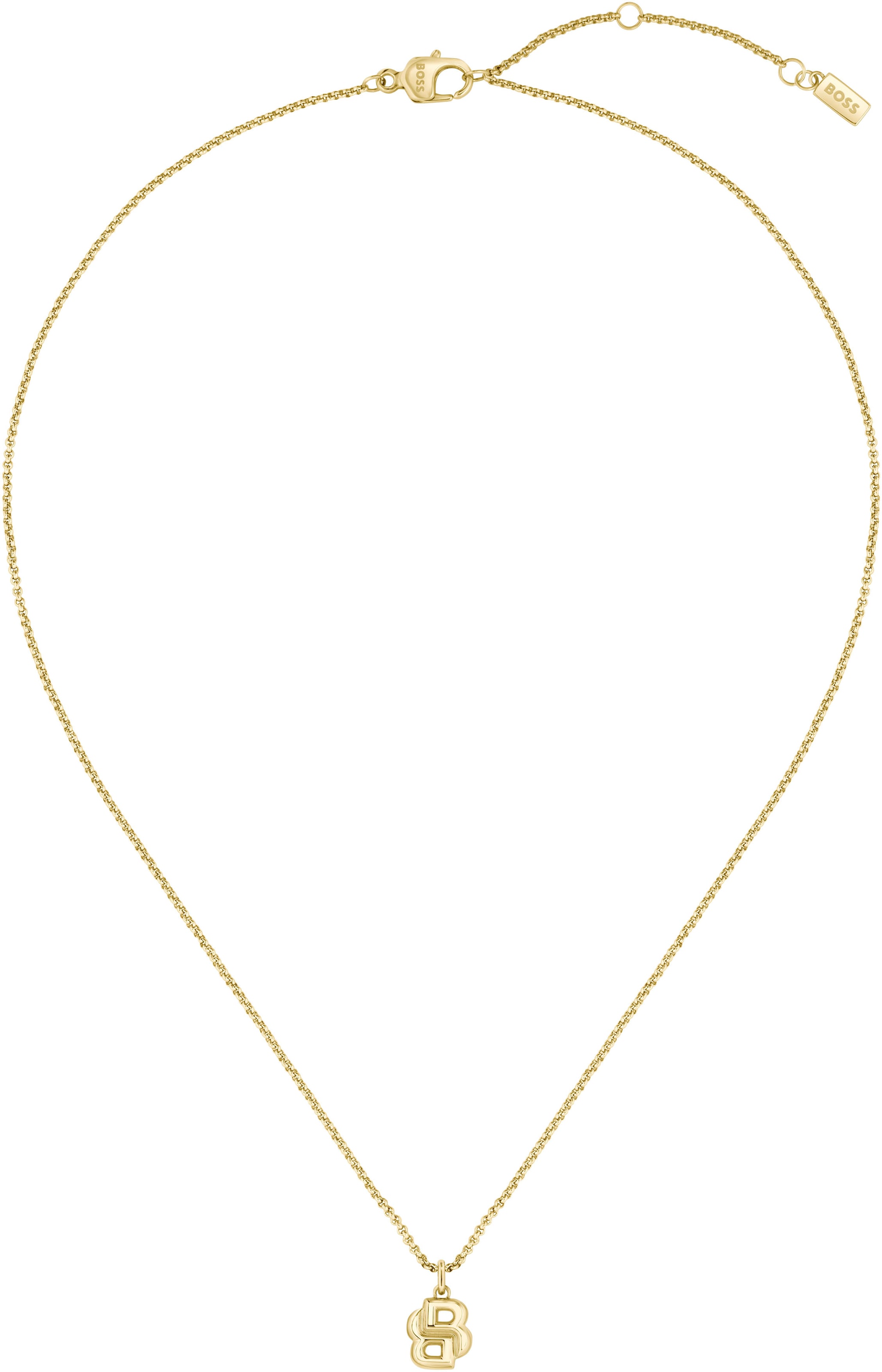 BOSS Kette mit Anhänger »DOUBLE B PETIT, 1580697, 1580747«