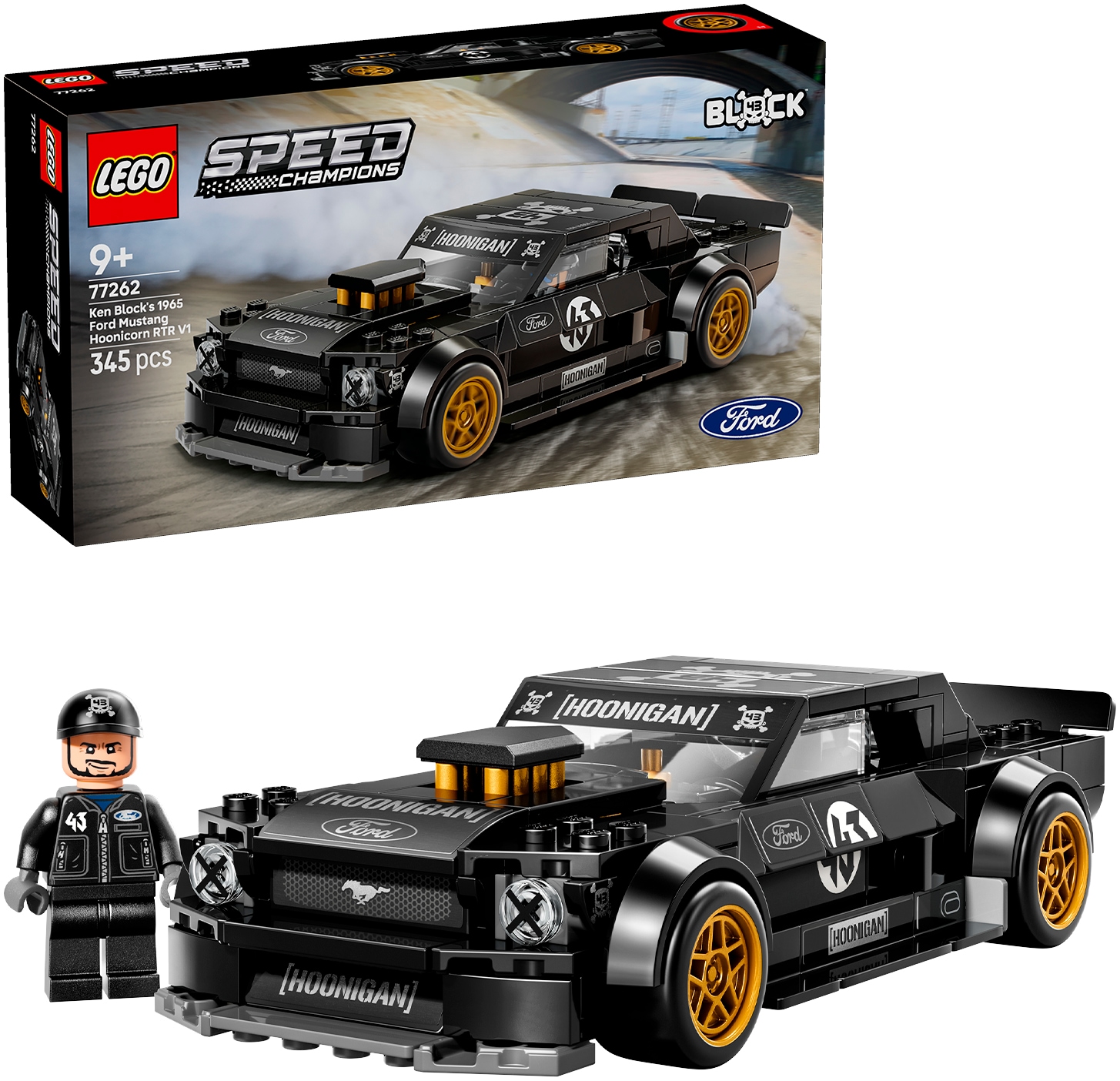 LEGO® Konstruktionsspielsteine »Ken Blocks 1965 Ford Mustang Hoonicorn V1 (77262)« LEGO Speed Champions; Made in Europe