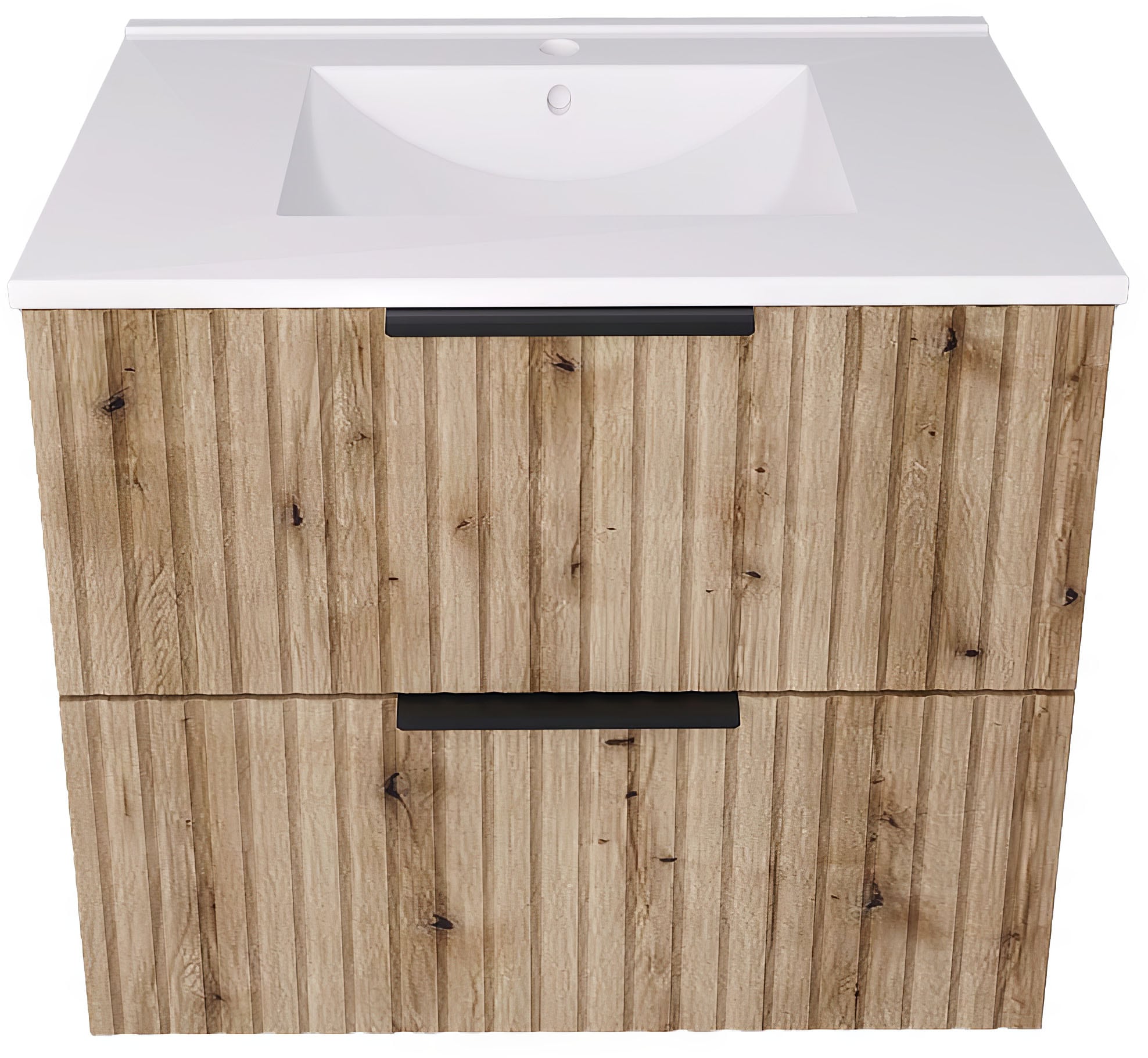 welltime Waschtisch »TIBU mit Waschbecken. 2 Schubladen. 2 Breiten (60/80cm) und 4 Farben« Badschrank mit Waschbecken, Softclose, Maße B/H/T: 61/53/47 cm