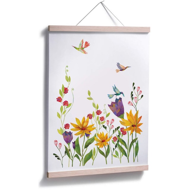»Blanz Bild, Blütenpoesie Blumen Wall-Art Wandposter online Floral«, Poster Wandbild, Poster, bestellen Blumen, (1 St.),