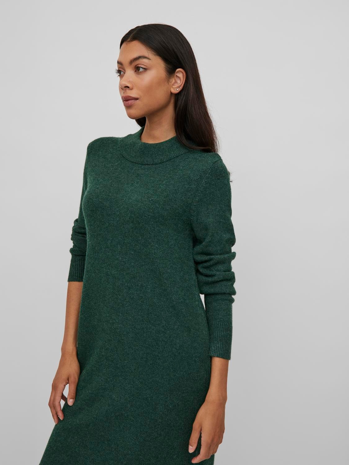 Vila Strickkleid »VIRIL CREW NECK L/S MIDI DRESS - NOOS«