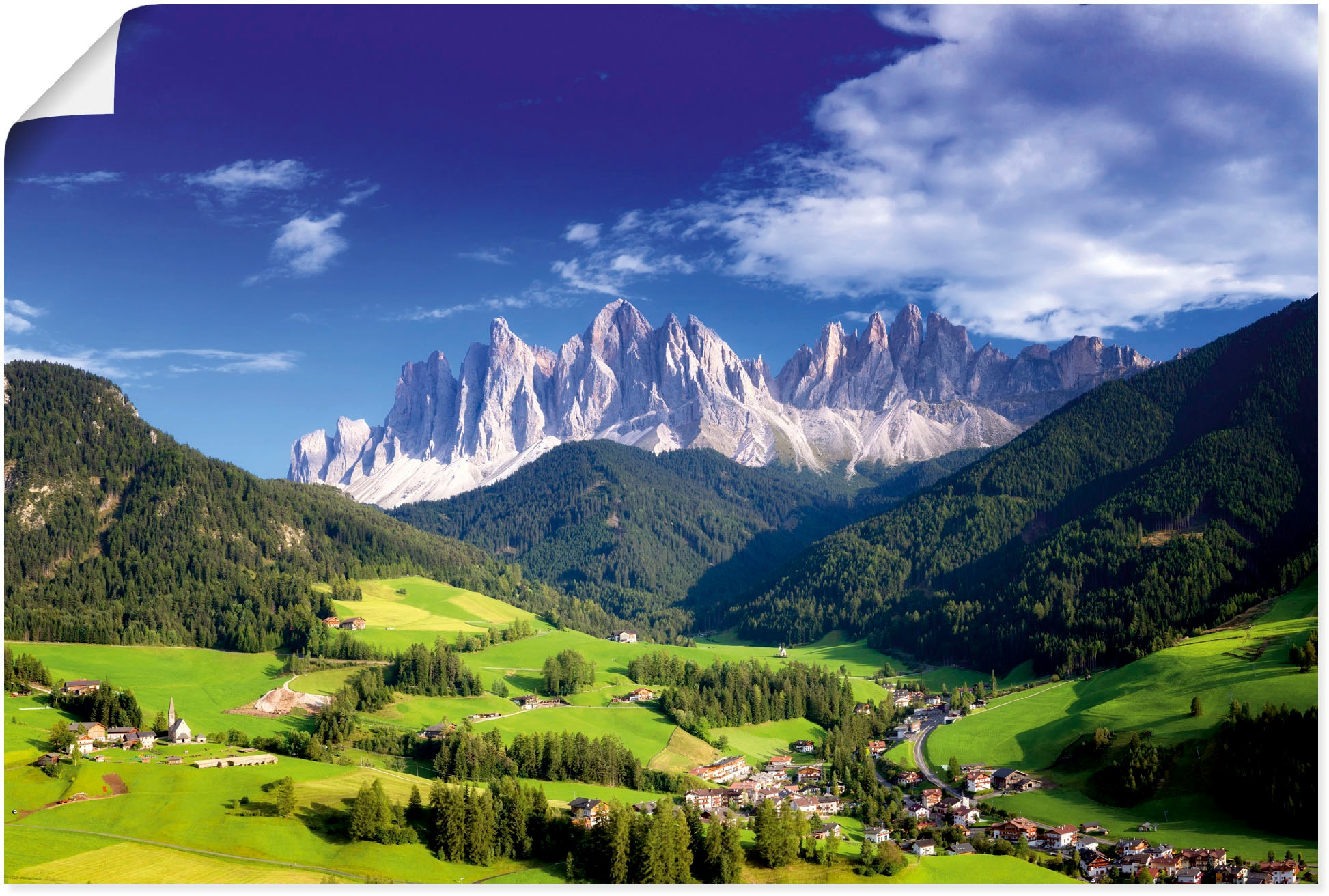 Artland Wandbild »Südtirol«, & versch. bestellen Rechnung St.), in Alpenbilder, als Wandaufkleber oder Leinwandbild, auf Alubild, Größen Berge Poster (1