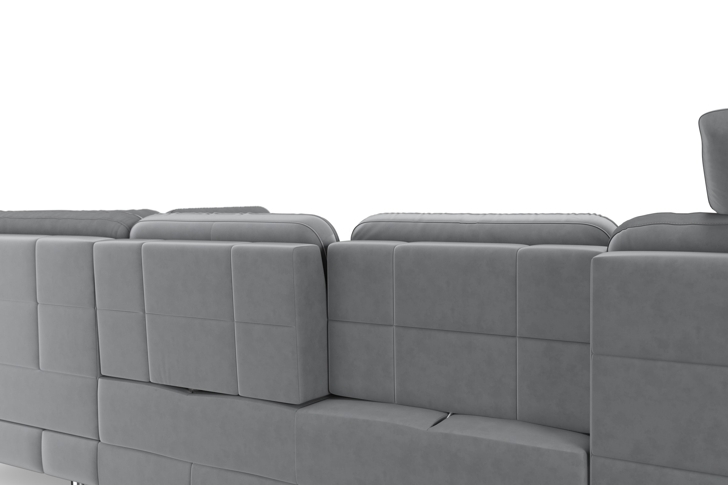 sit&more Wohnlandschaft »Bendigo U-Form«, inklusive Sitztiefenverstellung, Bodenfreiheit 12 cm, in 2 Fußfarben