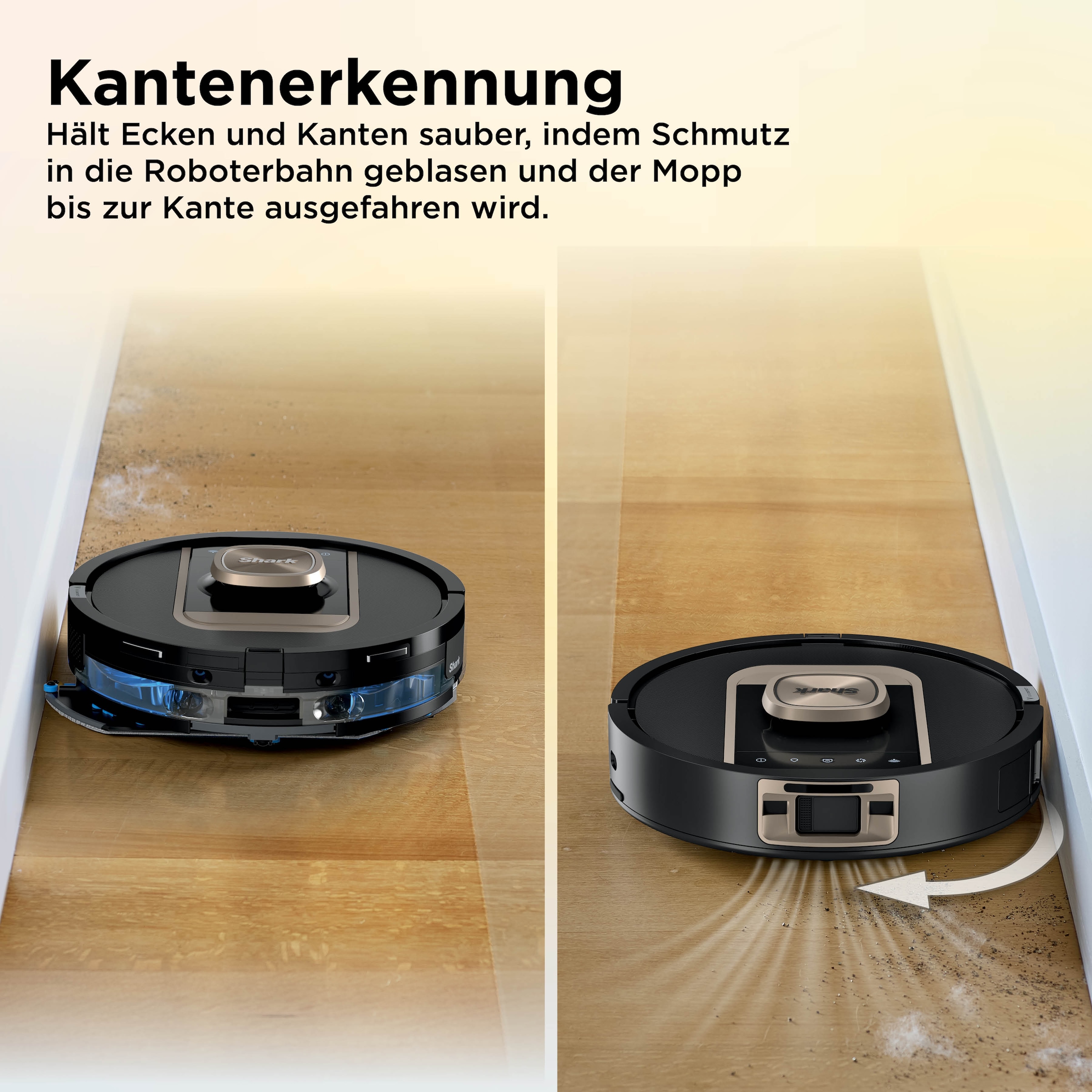 Shark Saugroboter »Shark ThermaCharged PowerDetect Nass- und Trocken-Saugroboter« beheizte Basisstation verwendet 85°C heißes Wasser und 80°C warme Luft