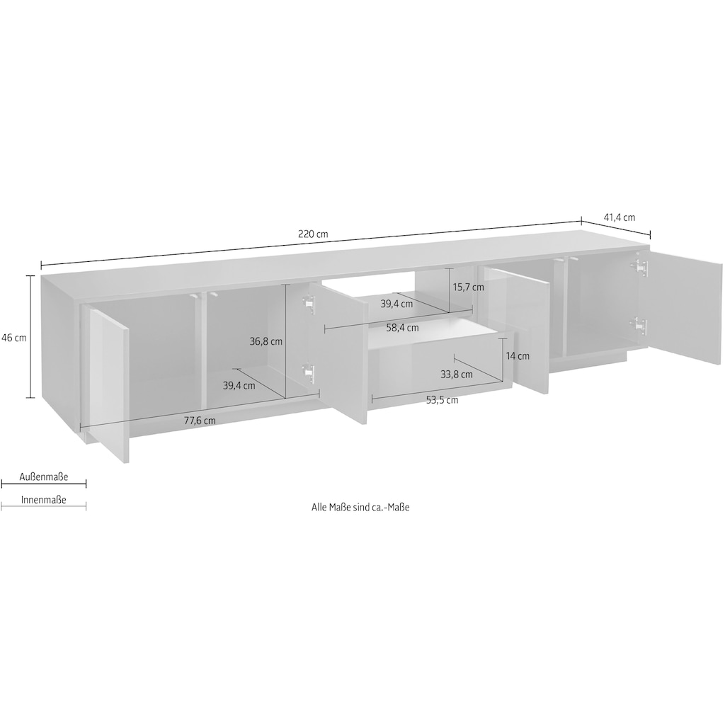 Tecnos TV-Board »bloom«