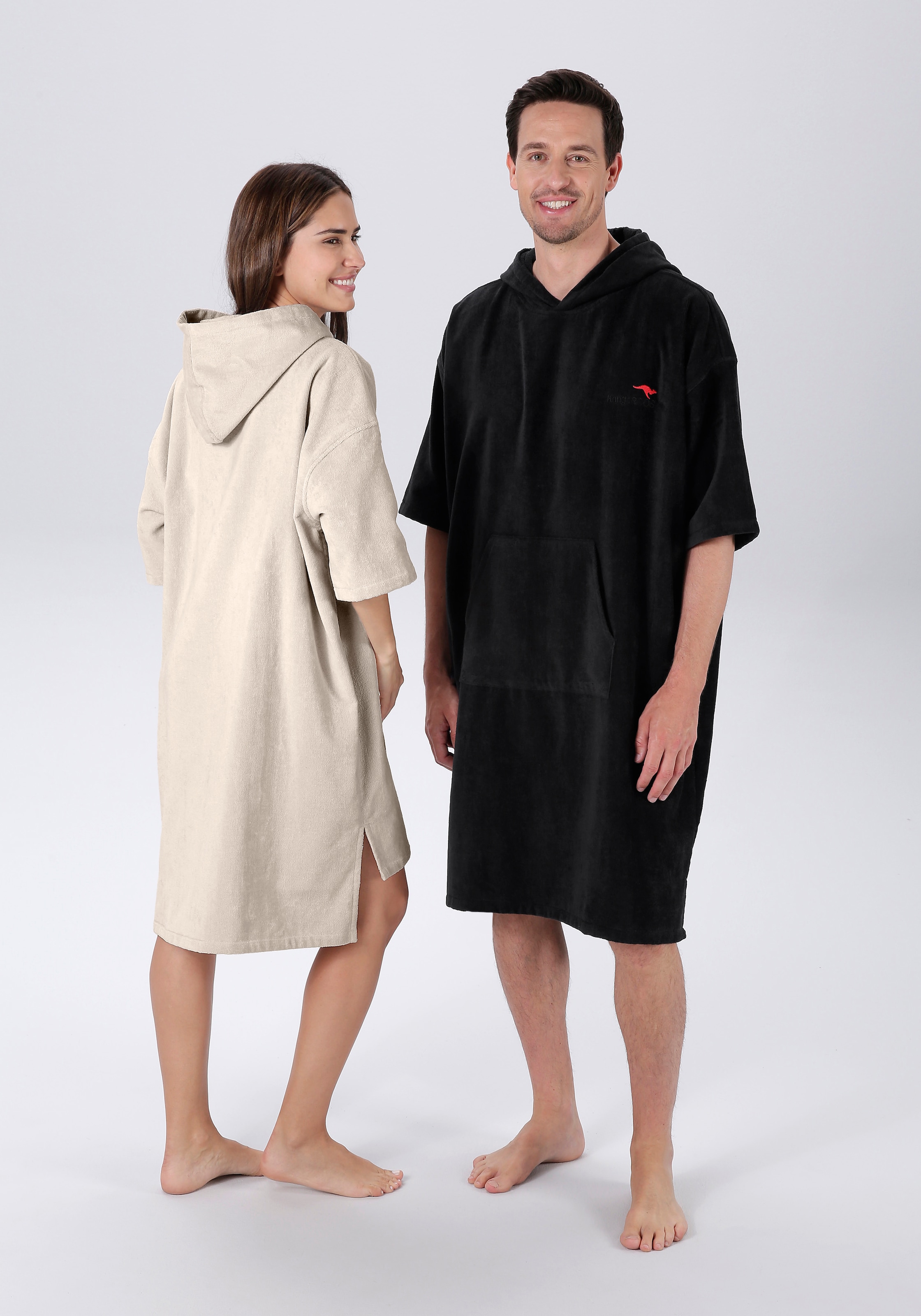 Badeponcho »Summer«, (1 St.), Surf Poncho, Kapuze, mit Bauchtasche