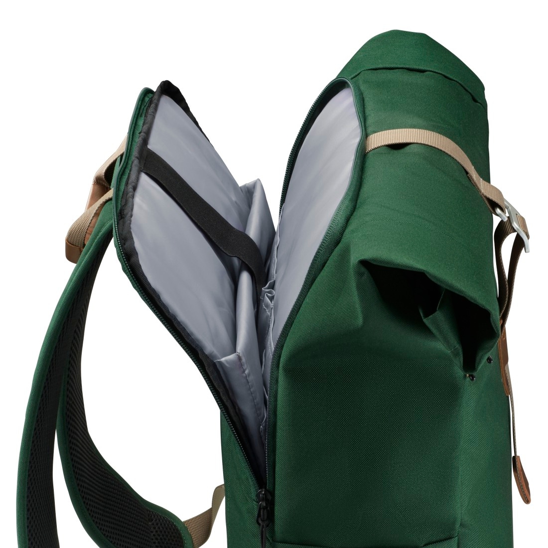 Hama Notebook-Rucksack »Laptop Rucksack mit 16,2 Zoll Laptopfach und 12,9 Zoll Tabletfach«, Rolltop, nachhaltige Materialien, bis 41 cm (16.2")