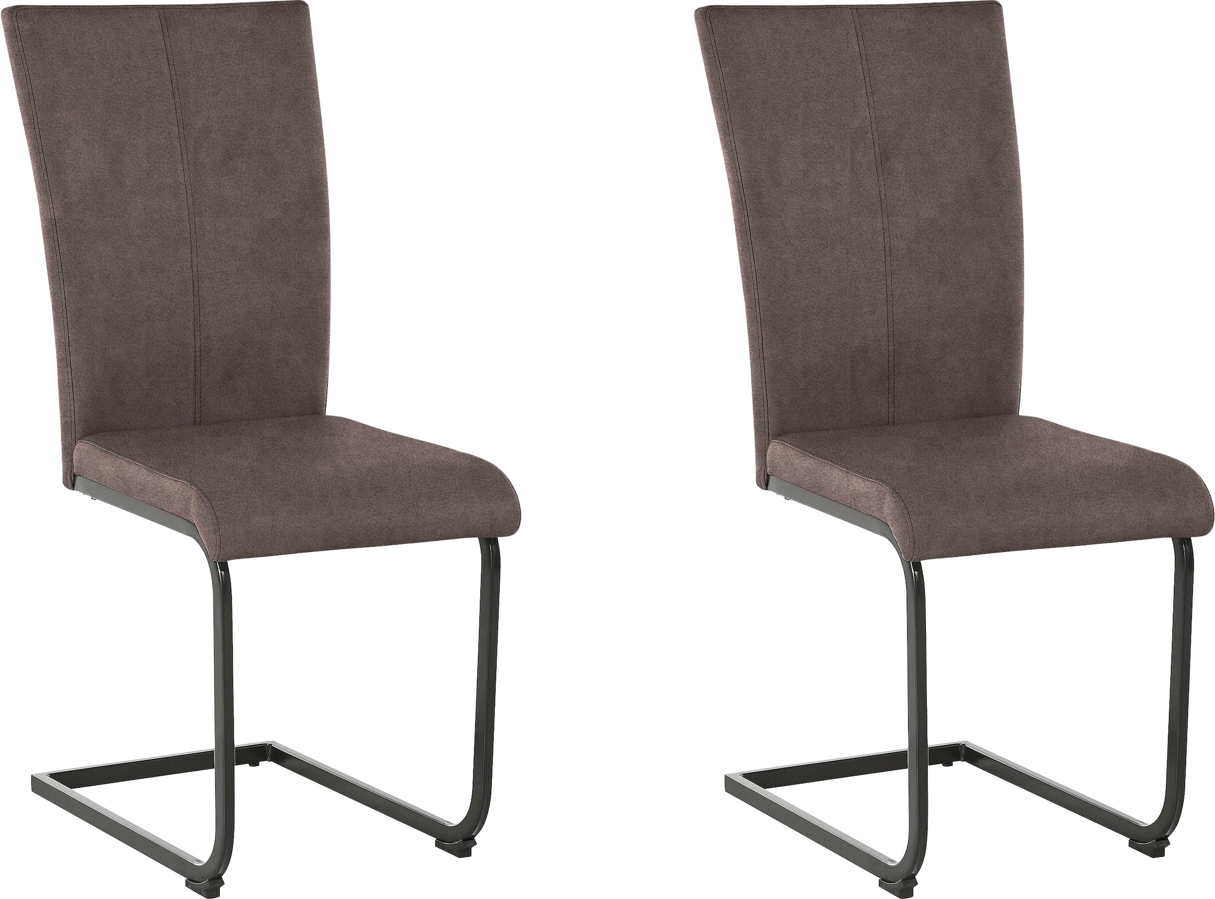 Home affaire Freischwinger »Oliver« (Set) 2 Stk. Microfaser Stuhl belastbar günstig online kaufen