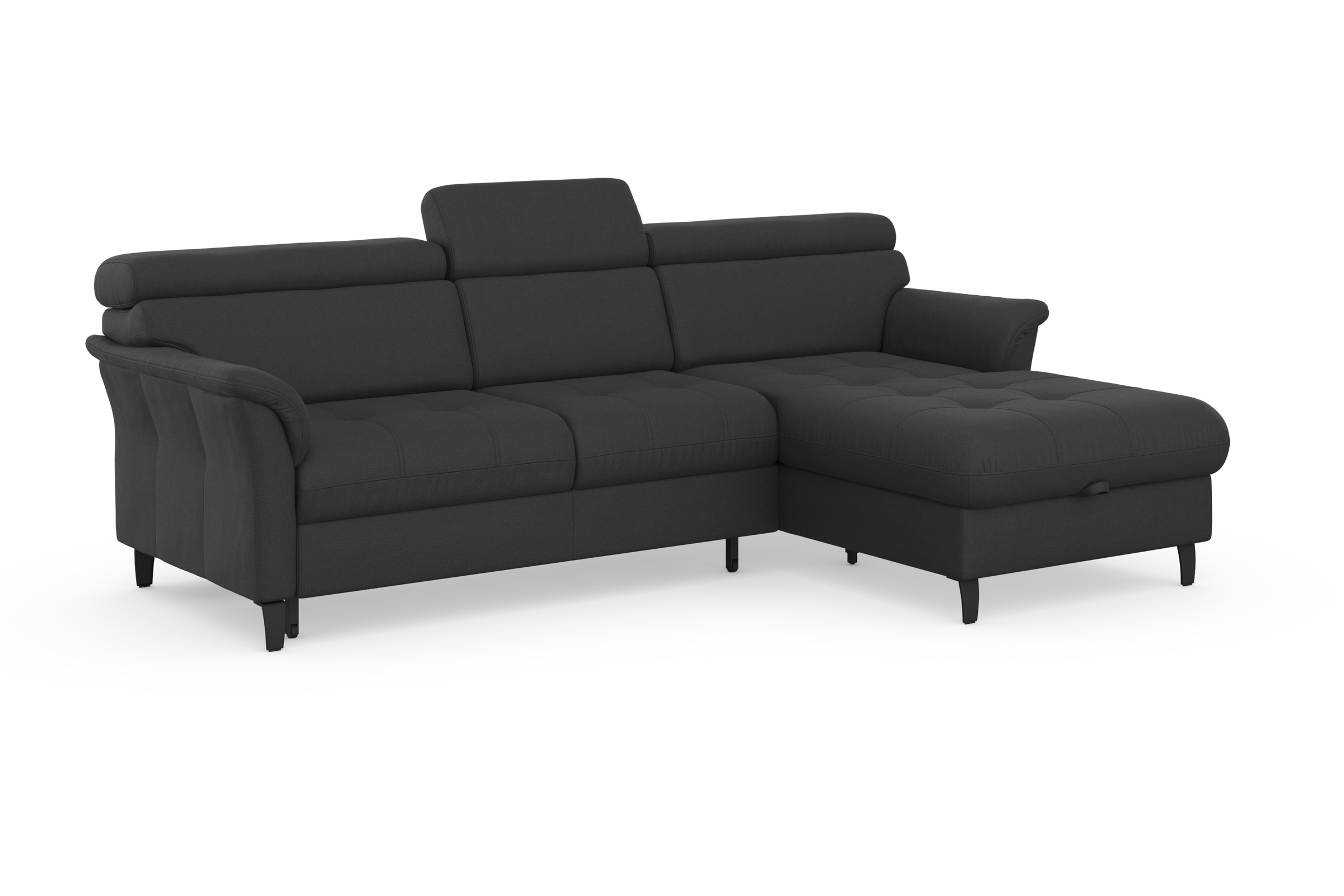 sit&more Ecksofa »Marano L-Form«, inklusive Kopfteilverstellung, wahlweise mit Bettfunktion, Bettkasten
