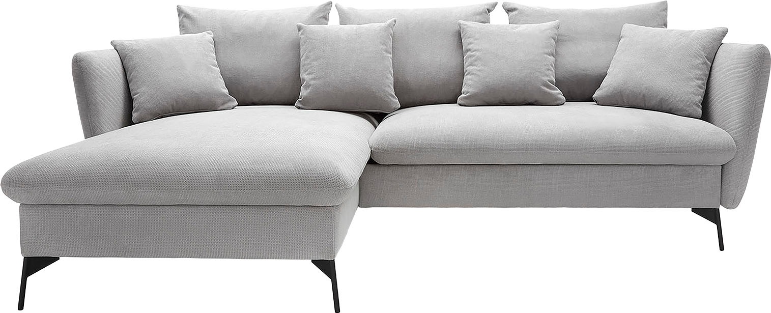 OTTO home Ecksofa »LIVORNO,258 cm, L-Form,« Schlaffunktion u. Bettkasten (1 günstig online kaufen