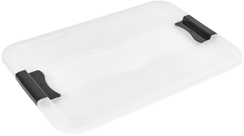 keeeper Aufbewahrungsbox »Konrad, Box mit Rollen, 3er Set, 52 L, 59,5 x 39,5 x 35 cm« durch Clips verschließbar, Griffe und Rollen am Boden